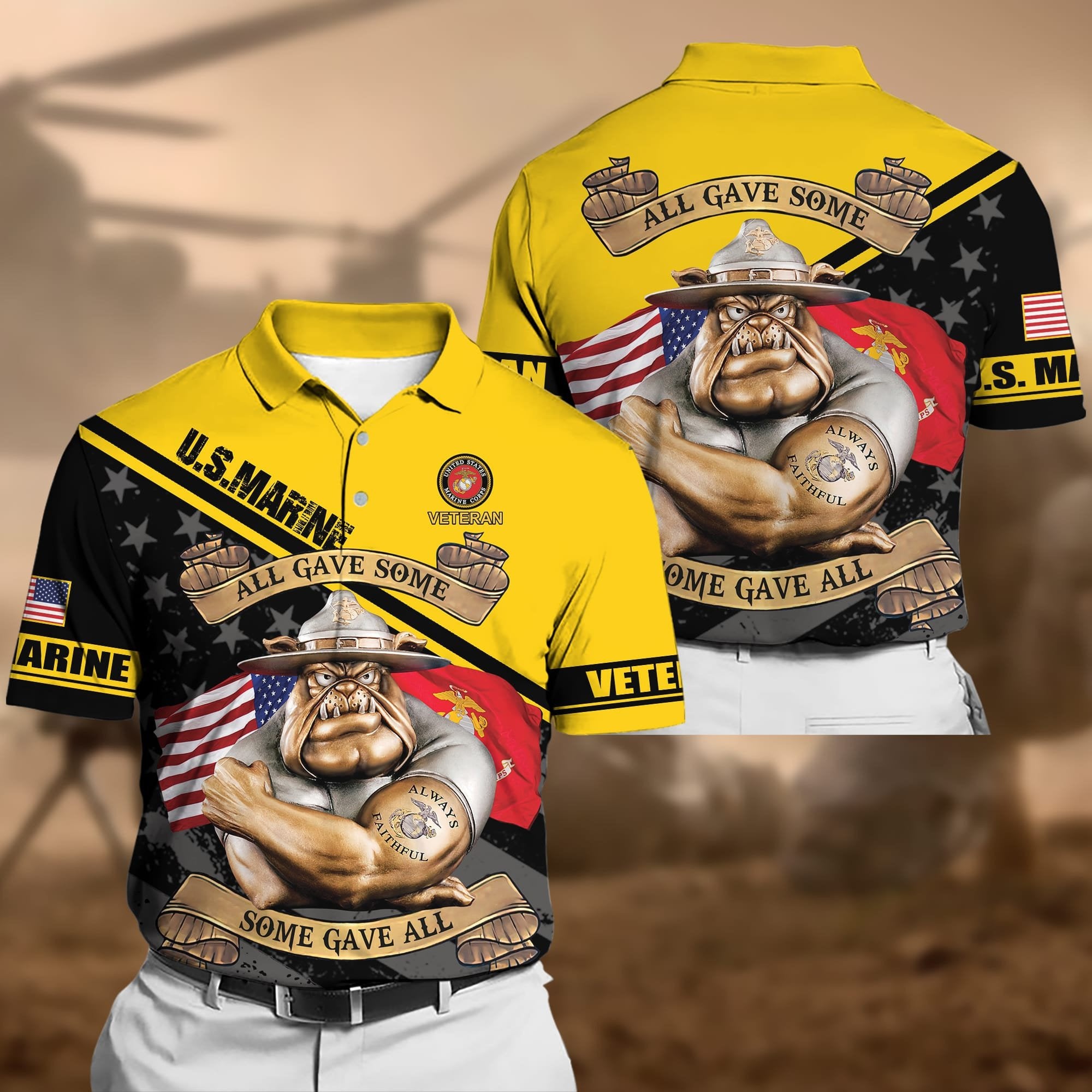 Premium Unique US Multiple Service Polo Shirt TVN110201