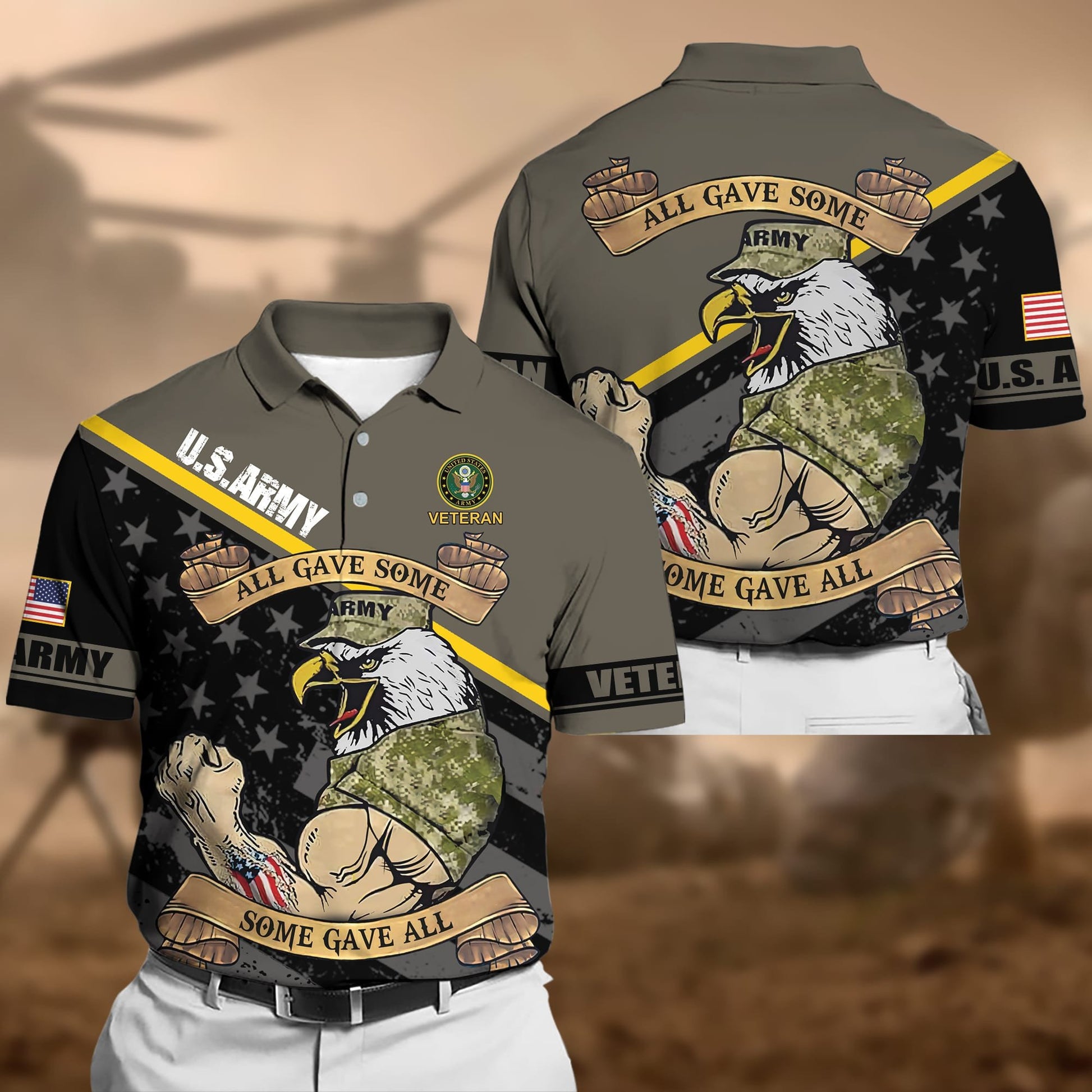 Premium Unique US Multiple Service Polo Shirt TVN110201