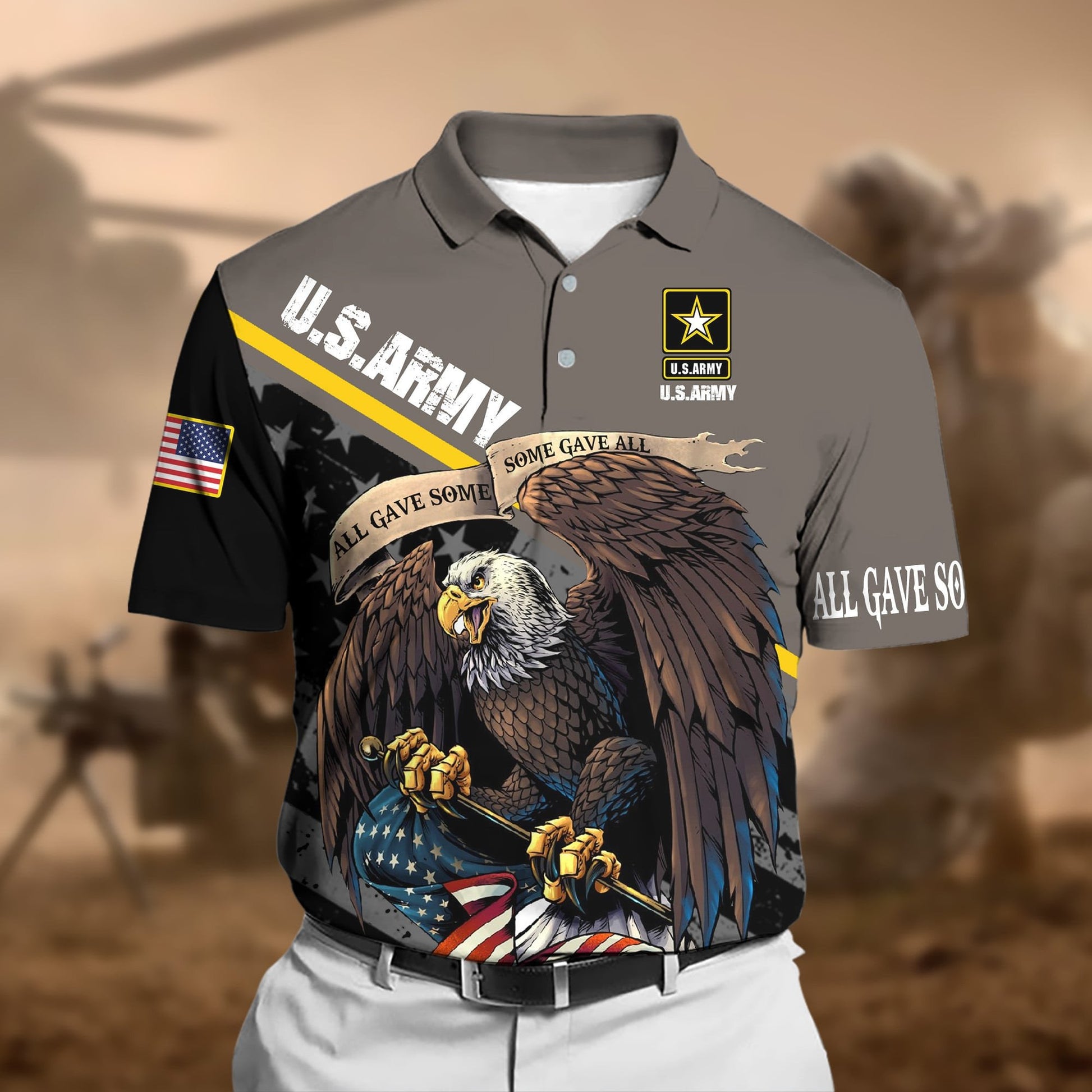 Premium U.S Multiple Service Veteran Polo Shirt TVN11020401