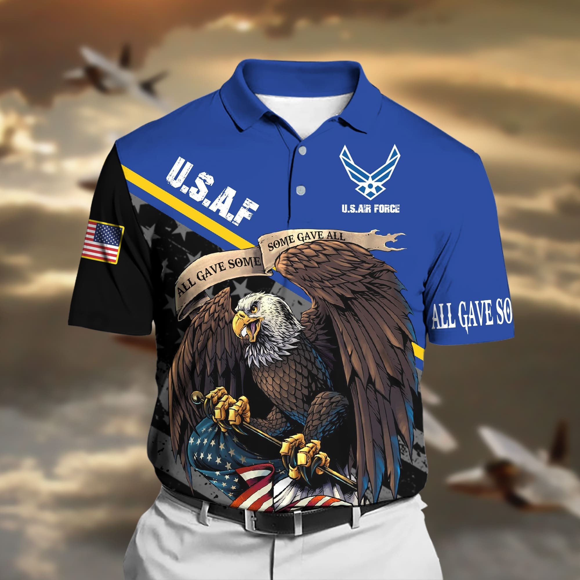 Premium U.S Multiple Service Veteran Polo Shirt TVN11020401