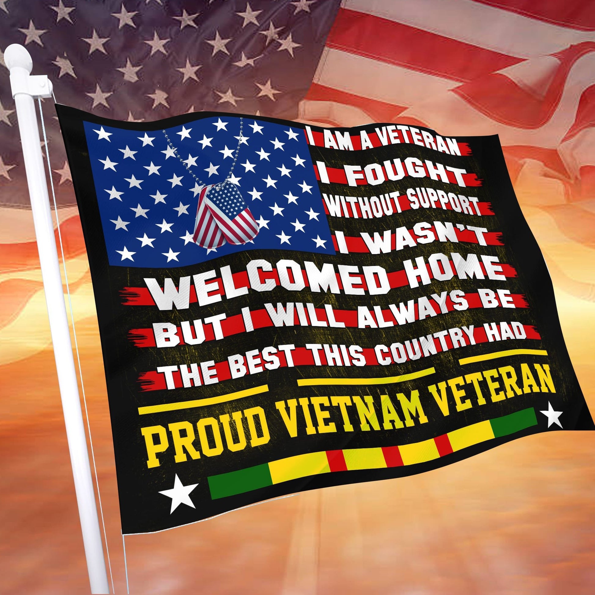 Proud Vietnam Veteran Flag TVN190205