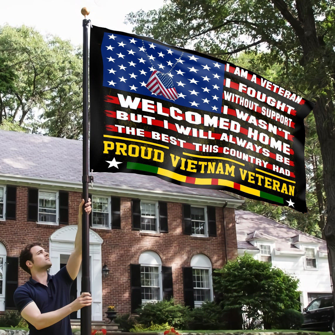 Proud Vietnam Veteran Flag TVN190205
