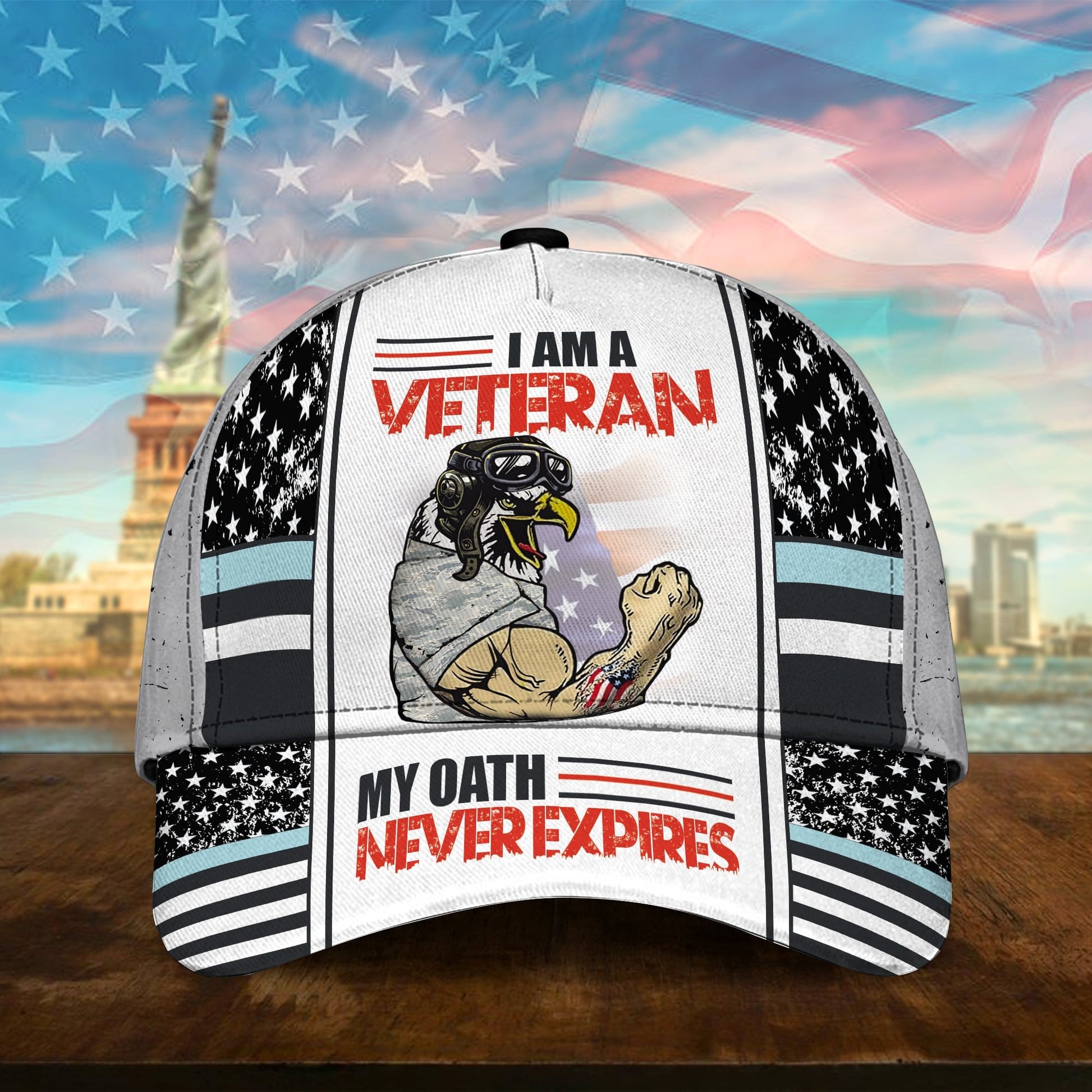 Premium U.S Multiple Service Veteran 3D Cap PVC260201