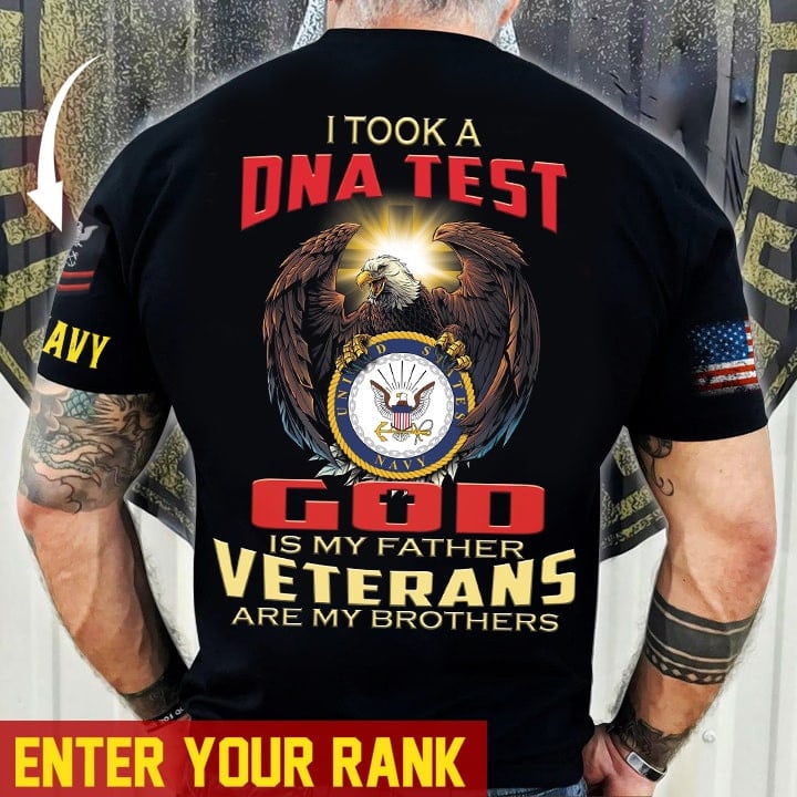 Premium Personalised U.S Multiple Service Veteran T-Shirt PVC260202