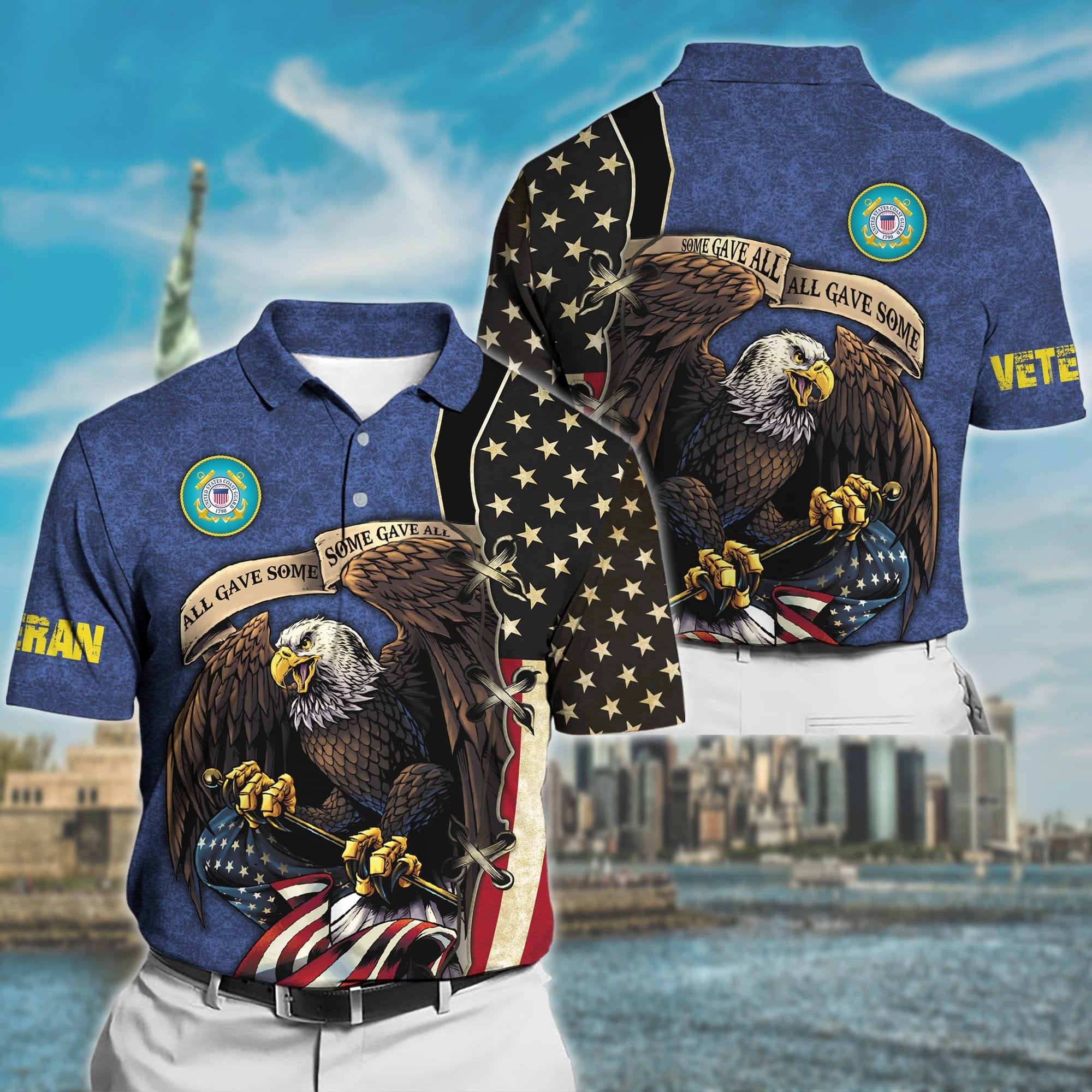 Premium U.S Multiple Service Veteran Polo Shirt PVC220204