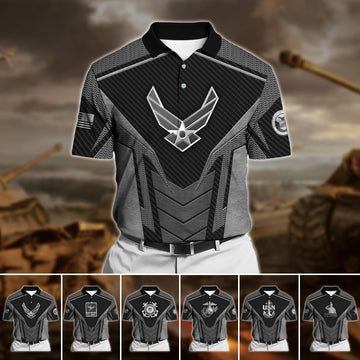 Premium U.S Multiple Service Veteran Polo Shirt PVC140302
