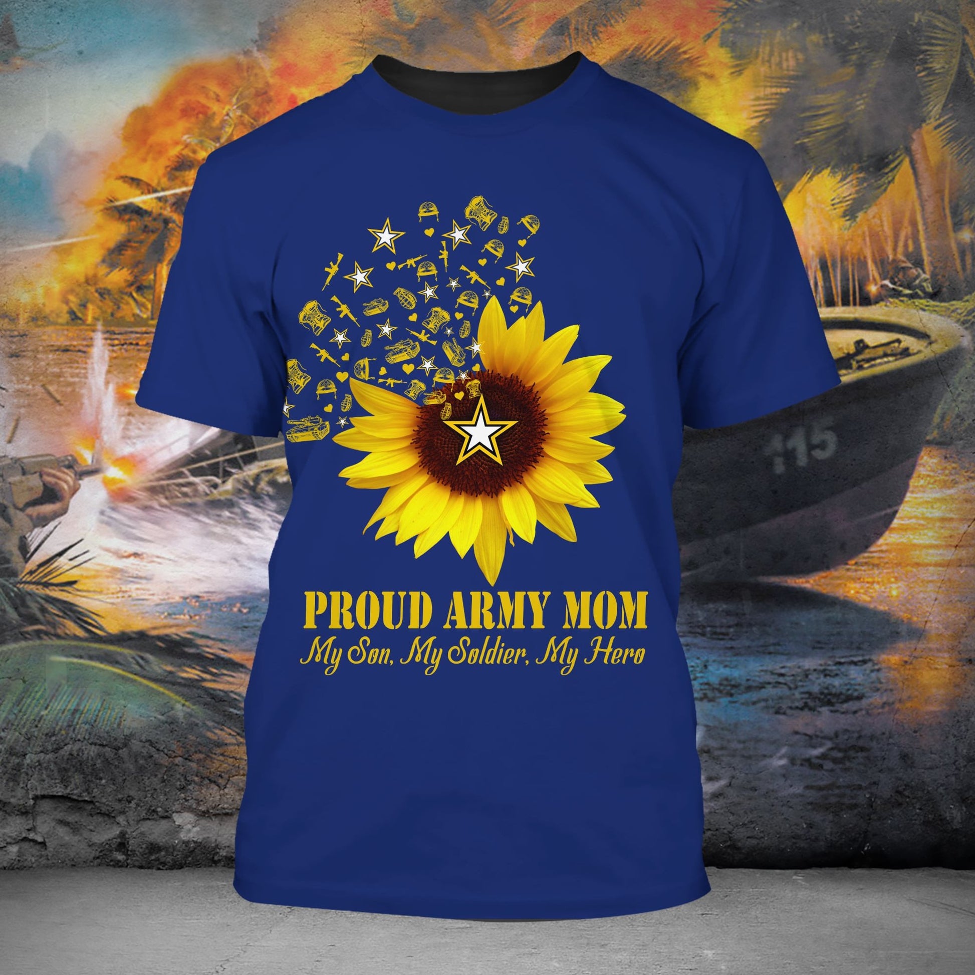 Premium Proud Army Mom T-Shirt PVC250301