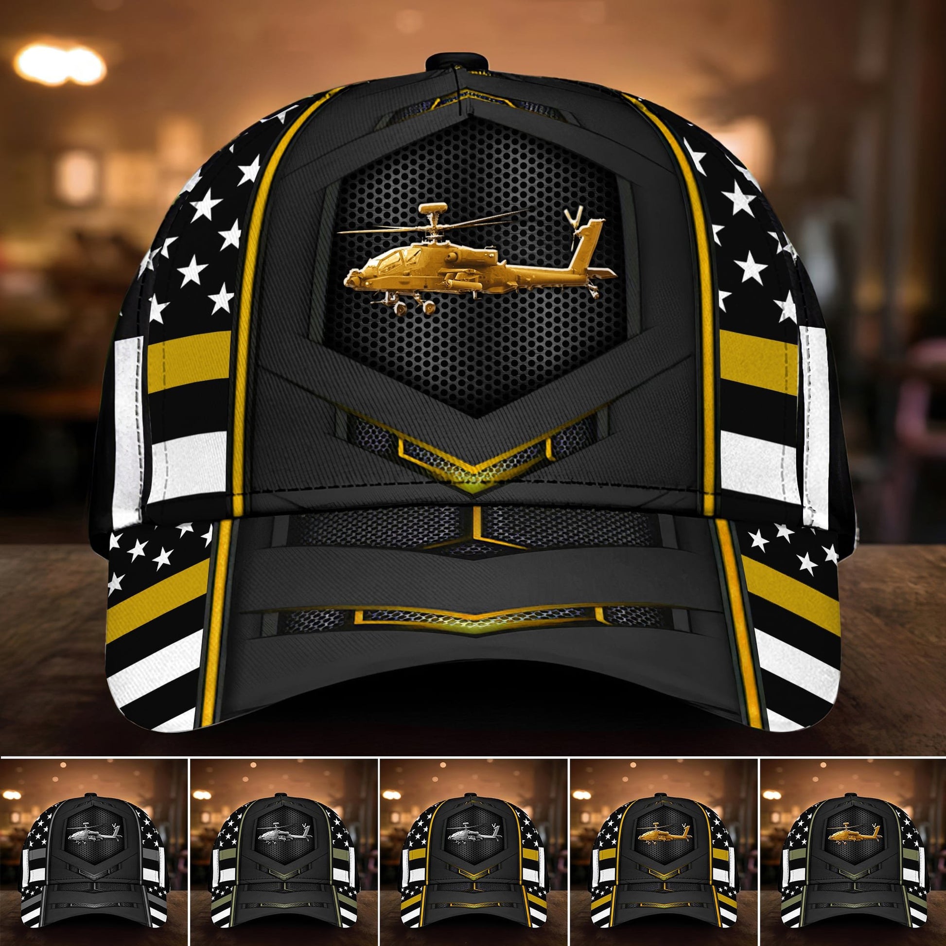 Premium Multiple Color Veteran 3D Cap PVC090302