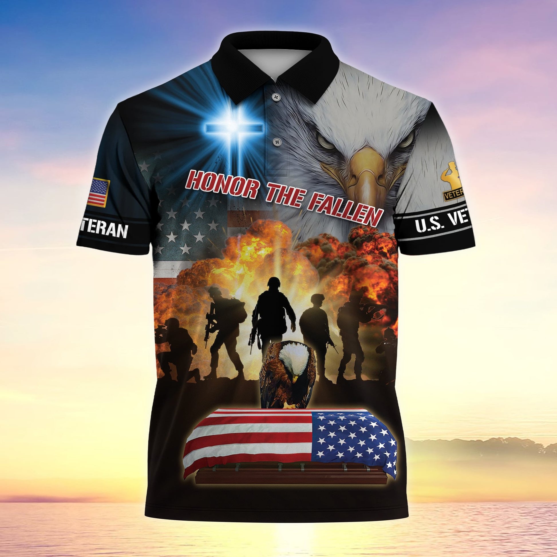 Premium Honor The Fallen Polo Shirt PVC120401