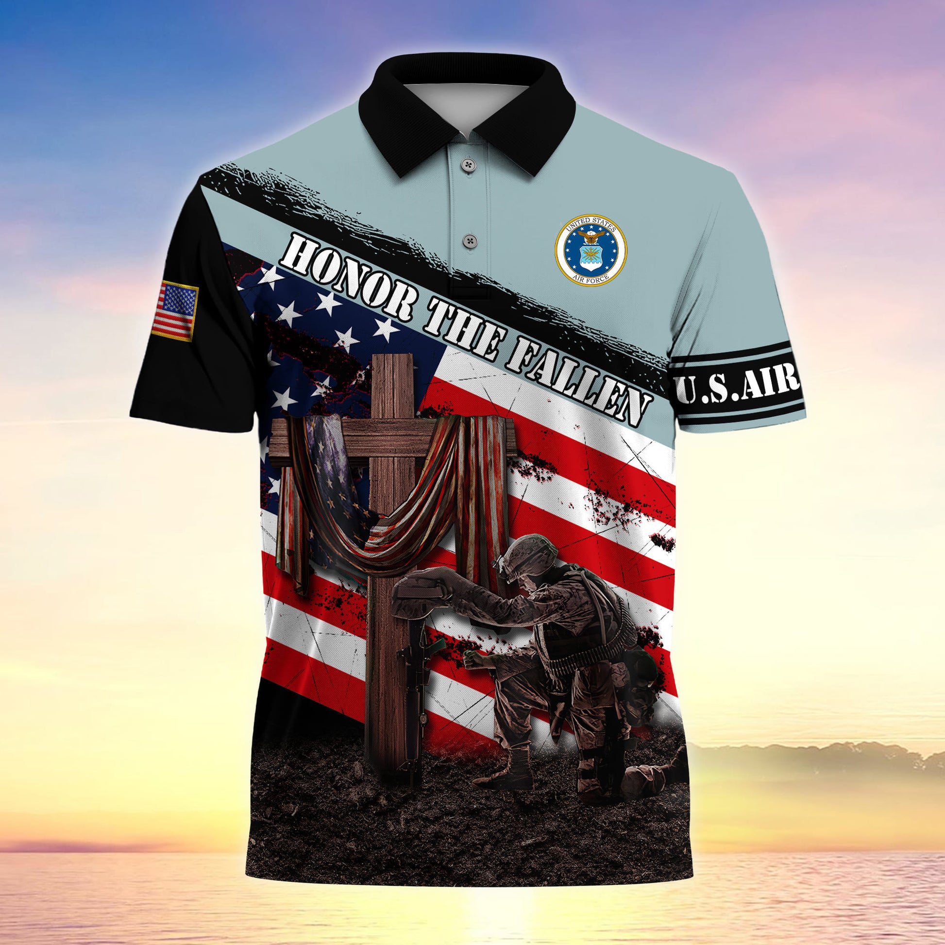Premium U.S Multiple Service Veteran Polo Shirt PVC120404