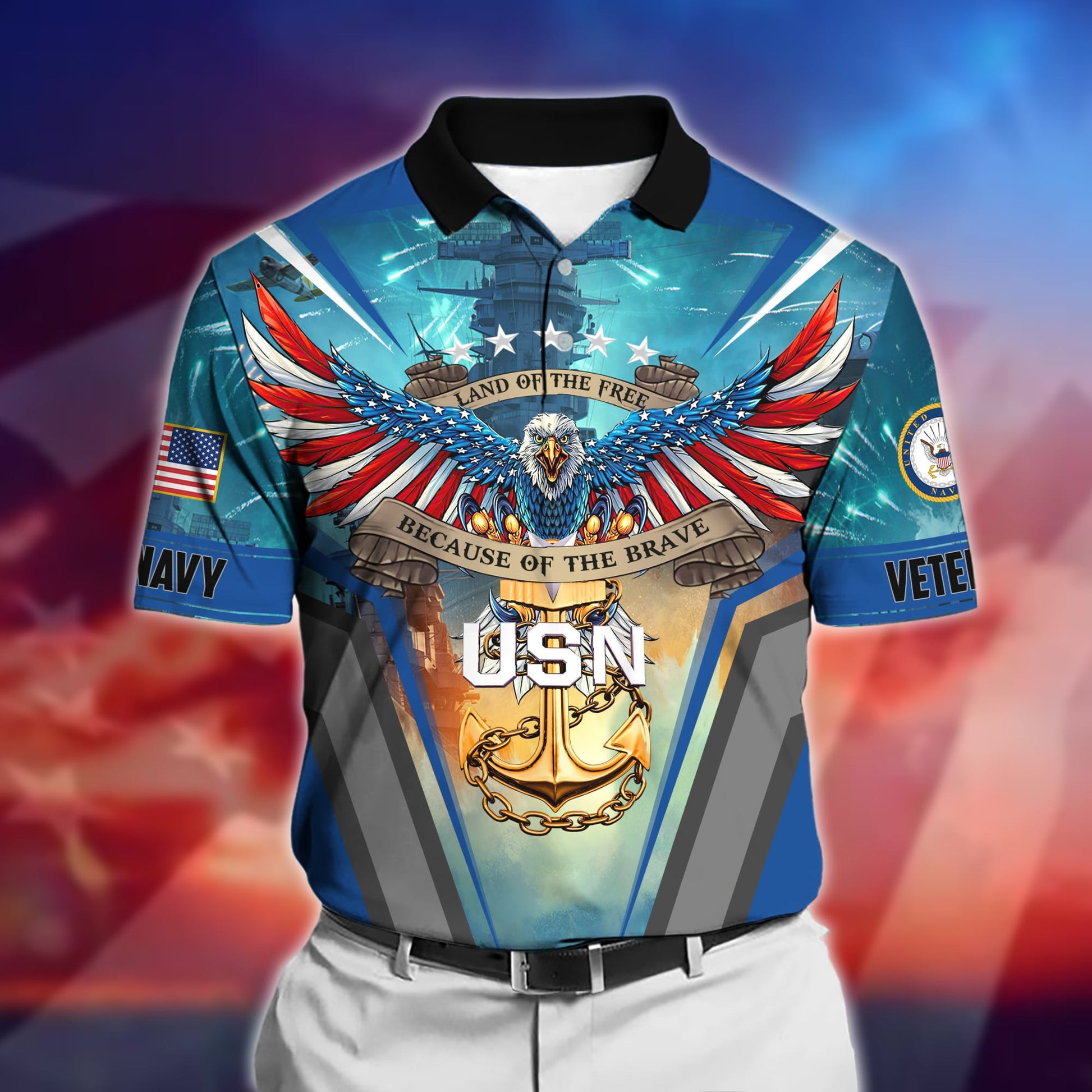 Premium U.S. Navy Veteran Polo Shirt PVC210301