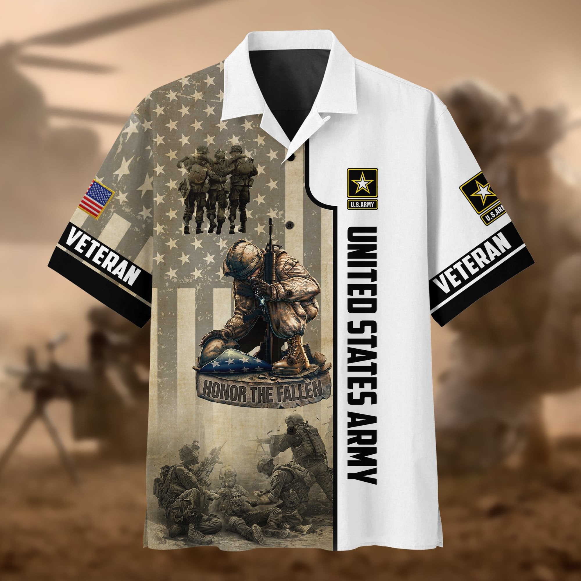 Premium U.S Multiple Service Veteran Polo Shirt PVC120402