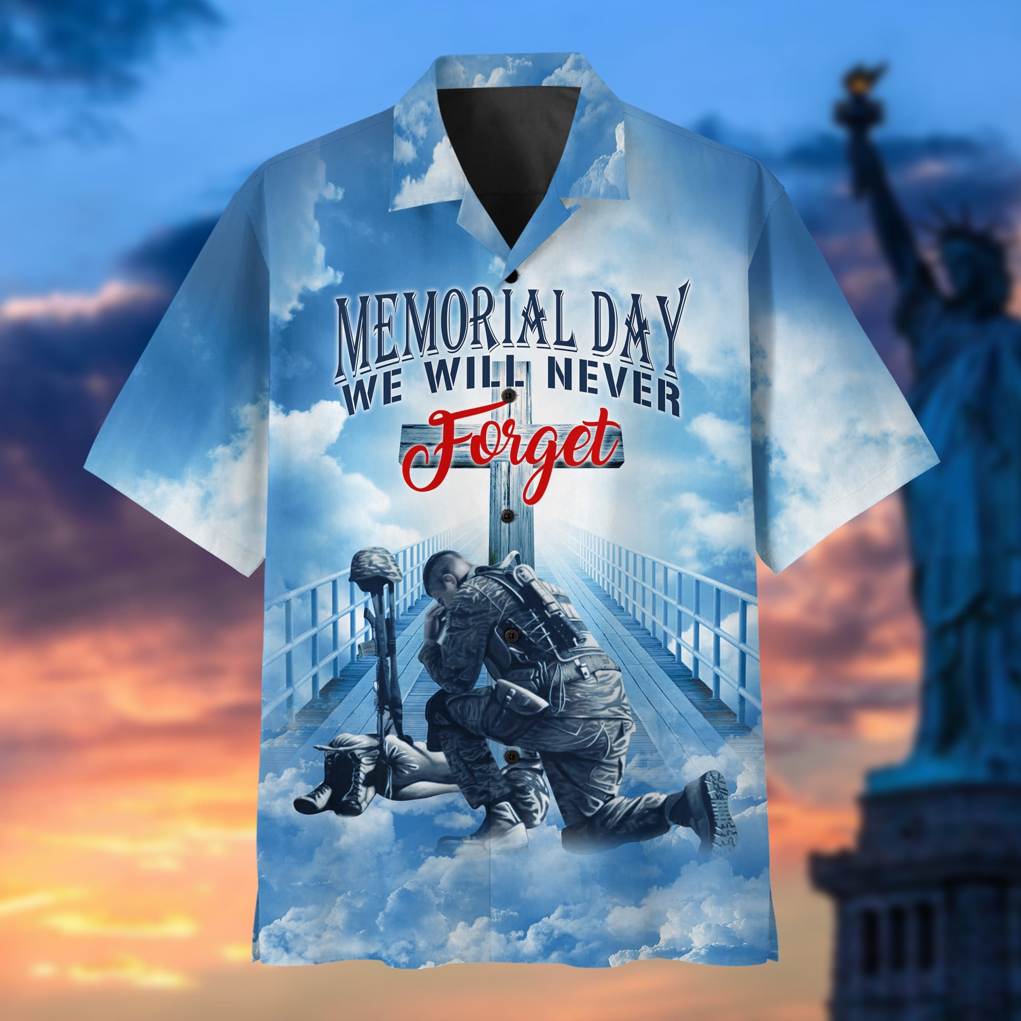 Premium Memorial Day We Will Never Forget T-shirt PVC280301