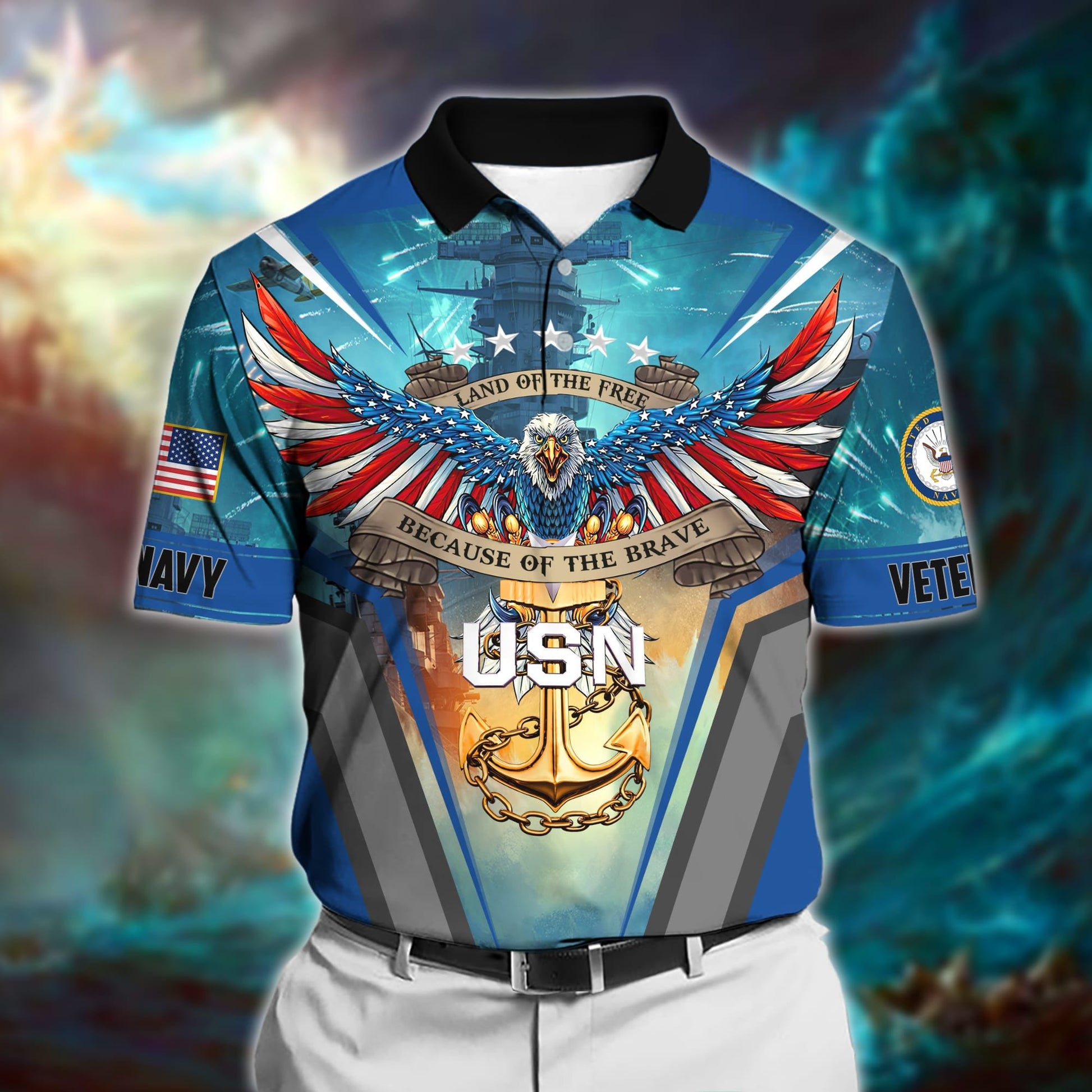 Premium U.S. Navy Veteran Polo Shirt PVC210301