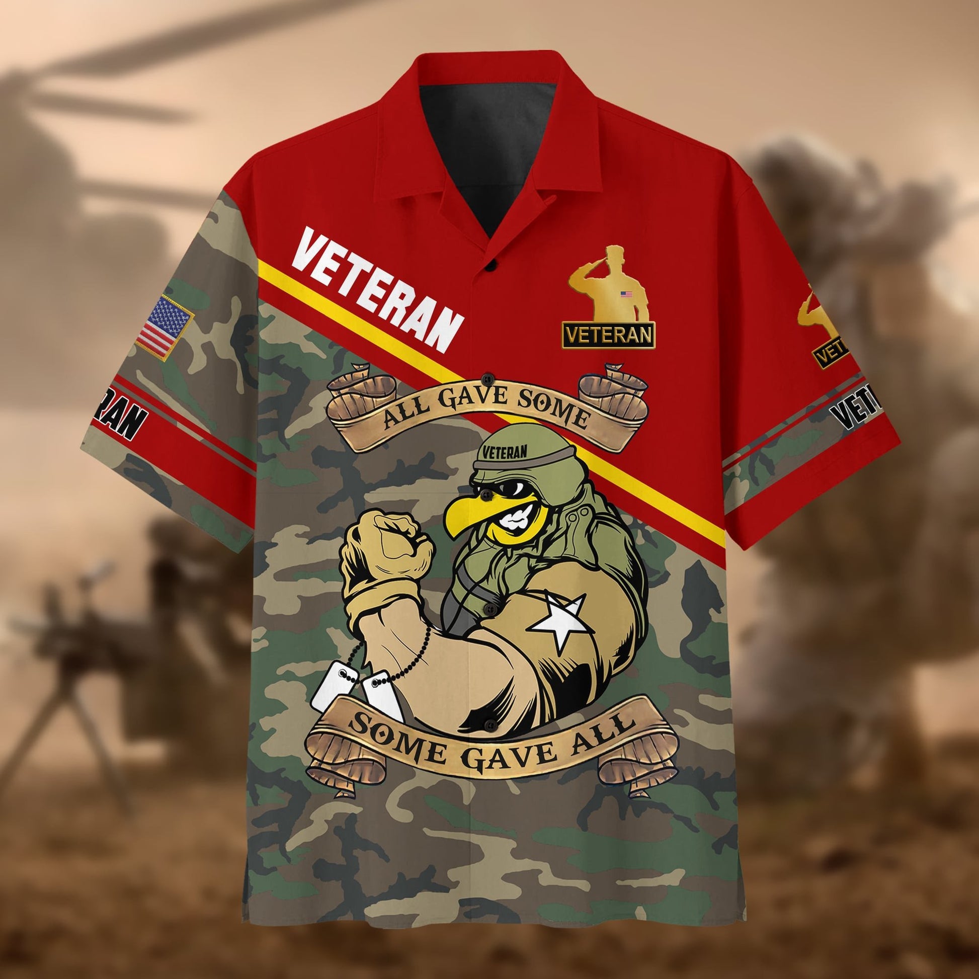 Premium U.S Multiple Service Veteran Hawaii Shirt PVC250302