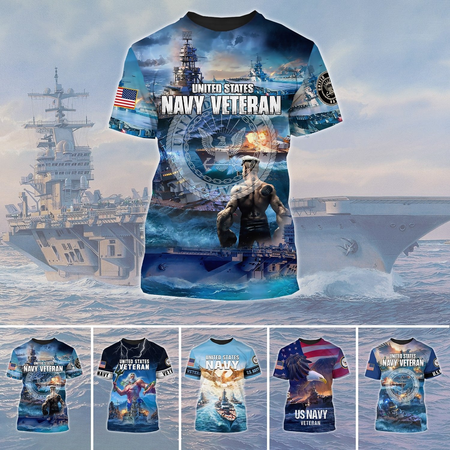 Premium U.S. Navy Veteran Collection T-Shirt PVC220301