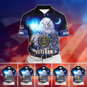 Premium U.S Multiple Service Veteran Polo Shirt PVC210302