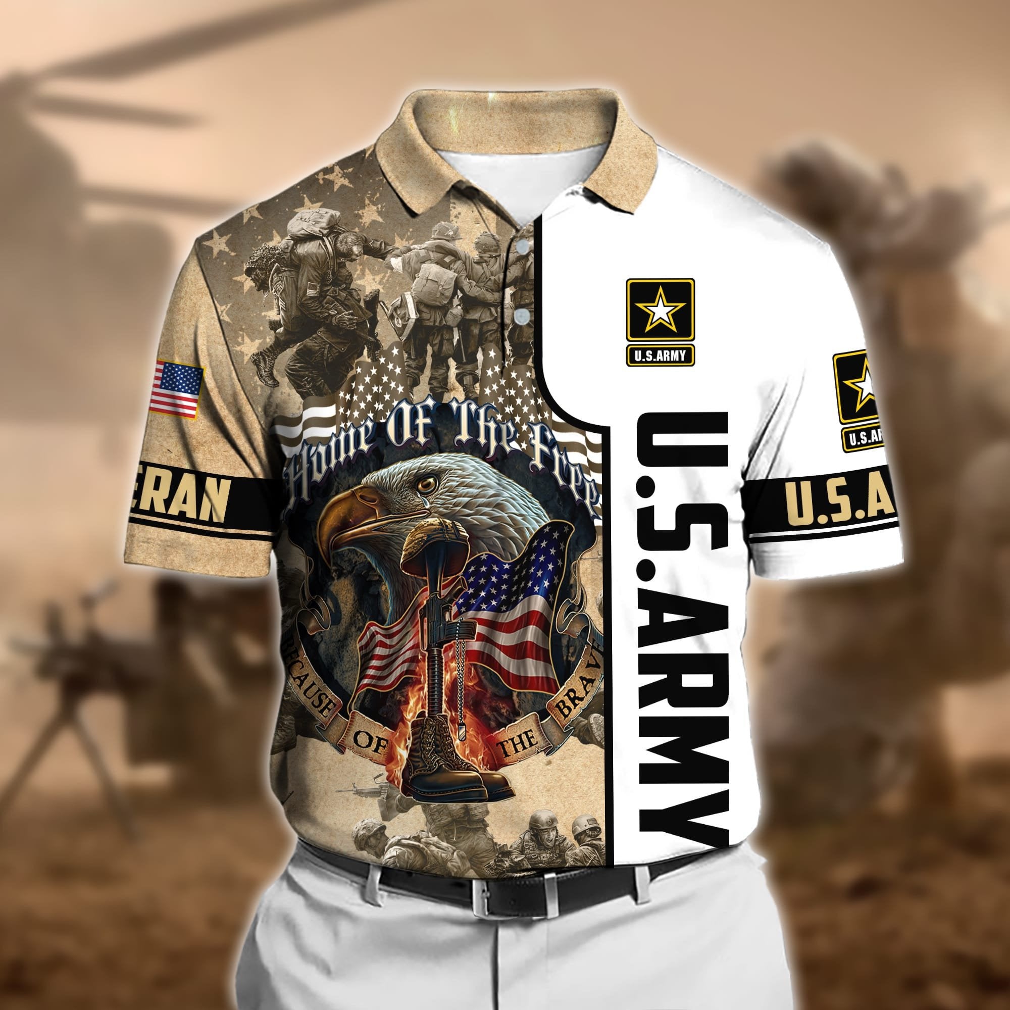 Premium U.S Veteran Polo Shirt PVC230303