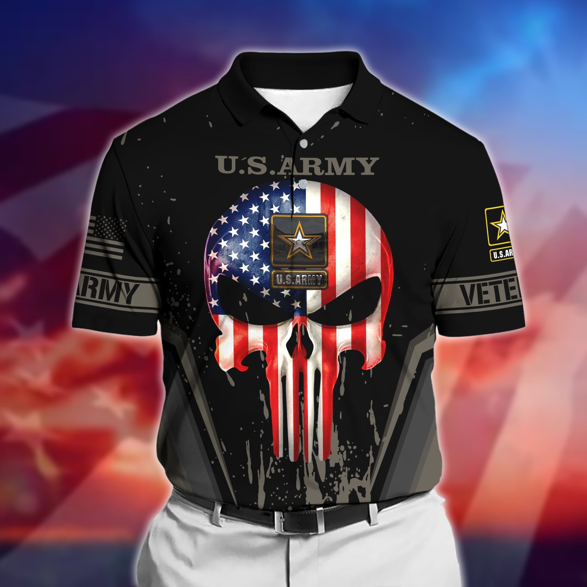 Premium U.S Multiple Service Veteran Polo Shirt PVC220302