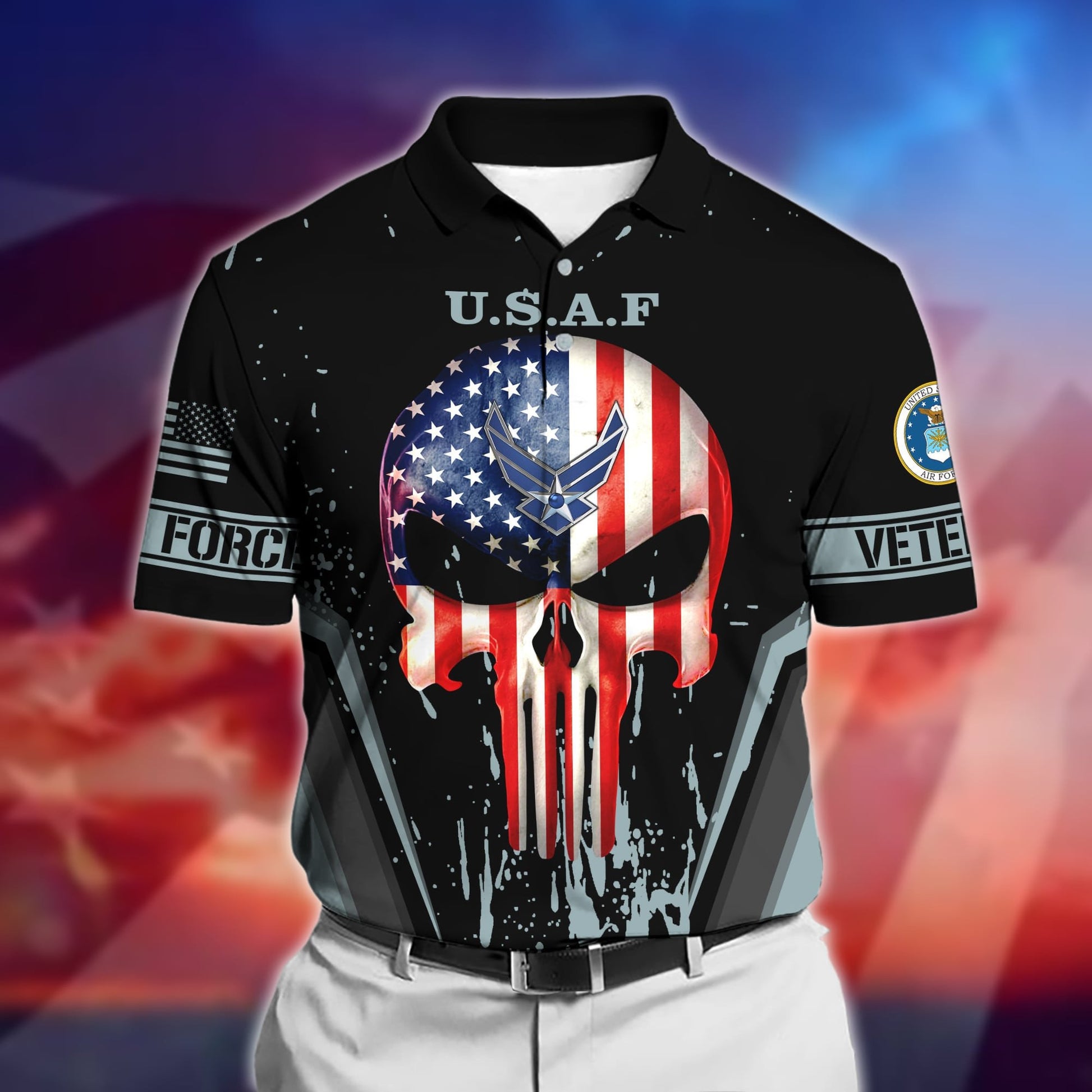 Premium U.S Multiple Service Veteran Polo Shirt PVC220302
