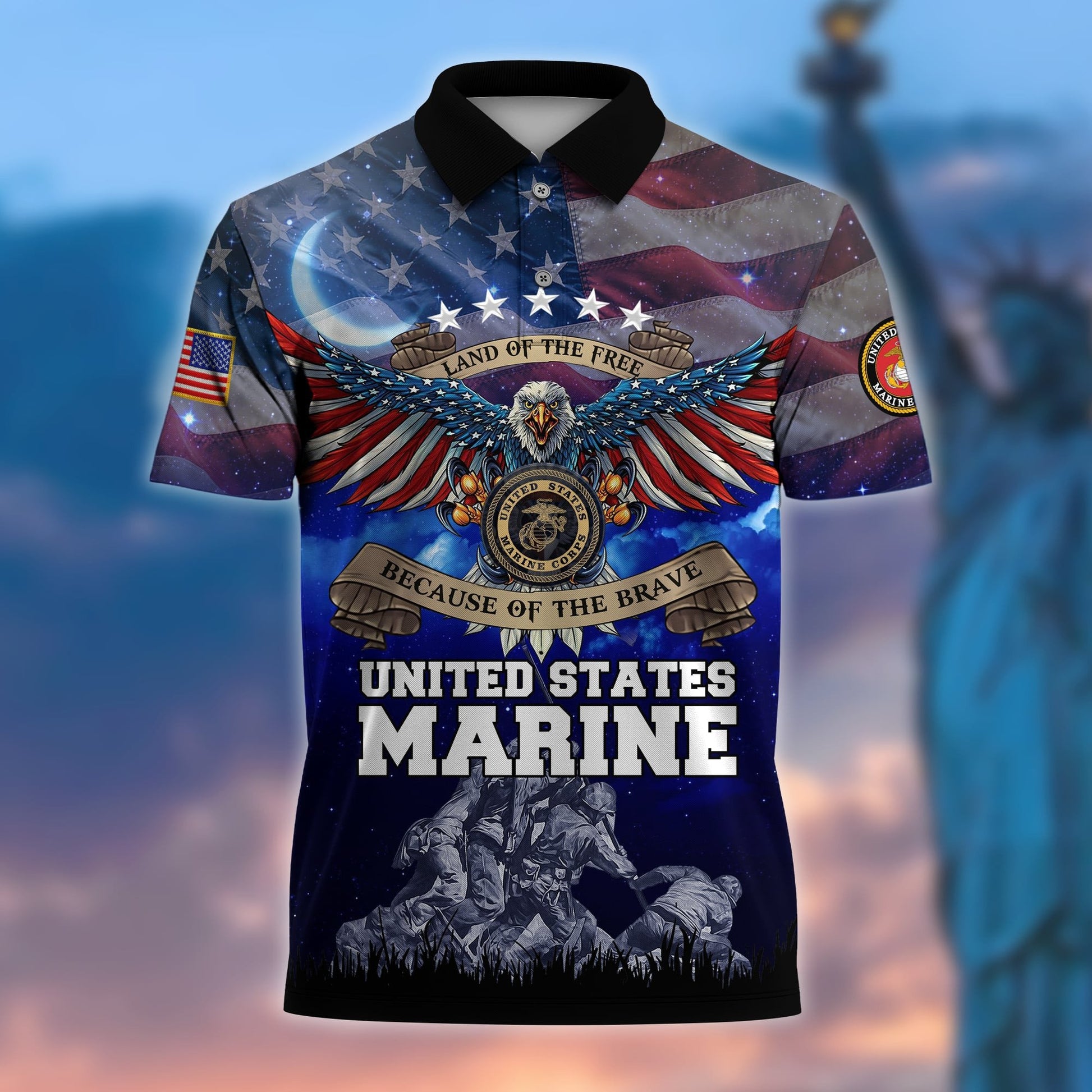 Premium U.S Multiple Service Veteran Polo Shirt PVC280303