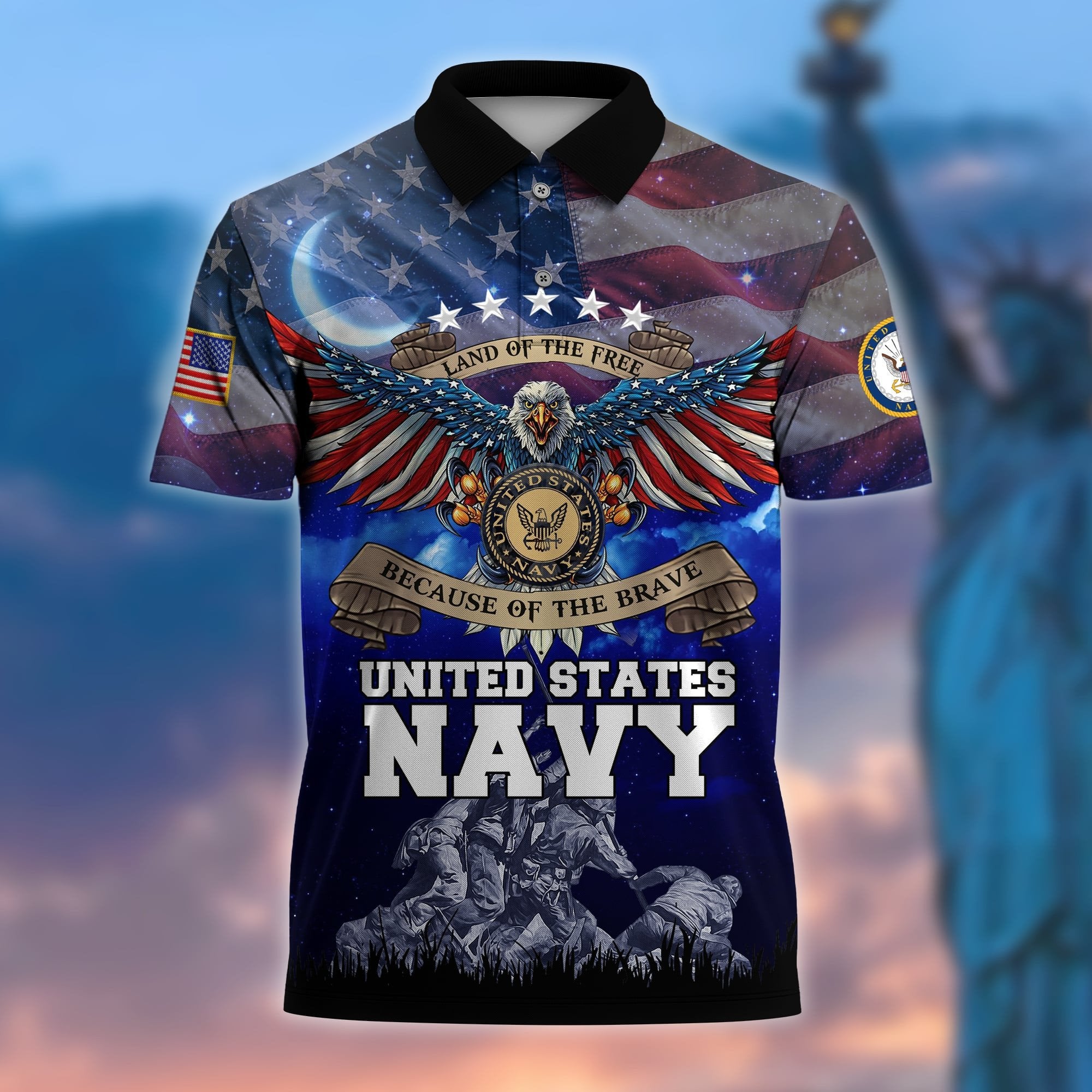 Premium U.S Multiple Service Veteran Polo Shirt PVC280303