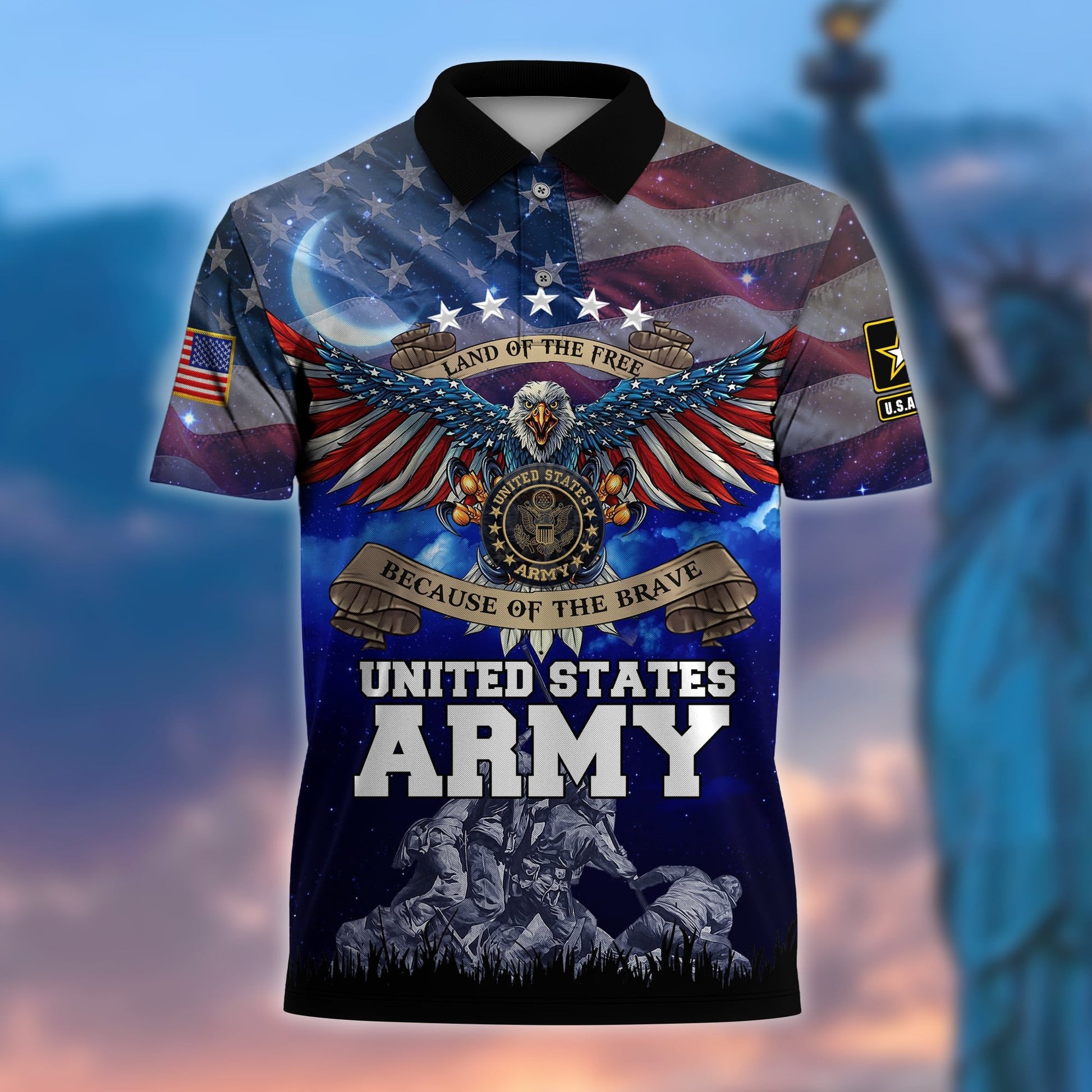 Premium U.S Multiple Service Veteran Polo Shirt PVC280303