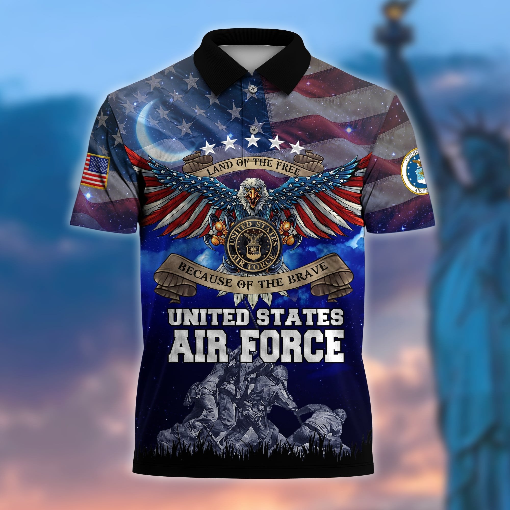 Premium U.S Multiple Service Veteran Polo Shirt PVC280303