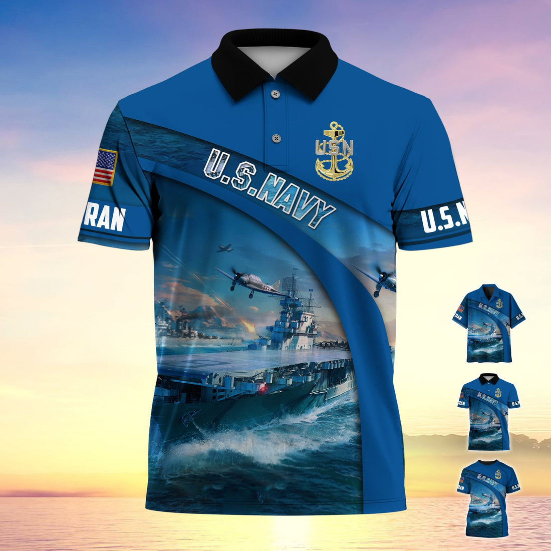 Premium U.S Navy Veteran Polo Shirt YL97.190403