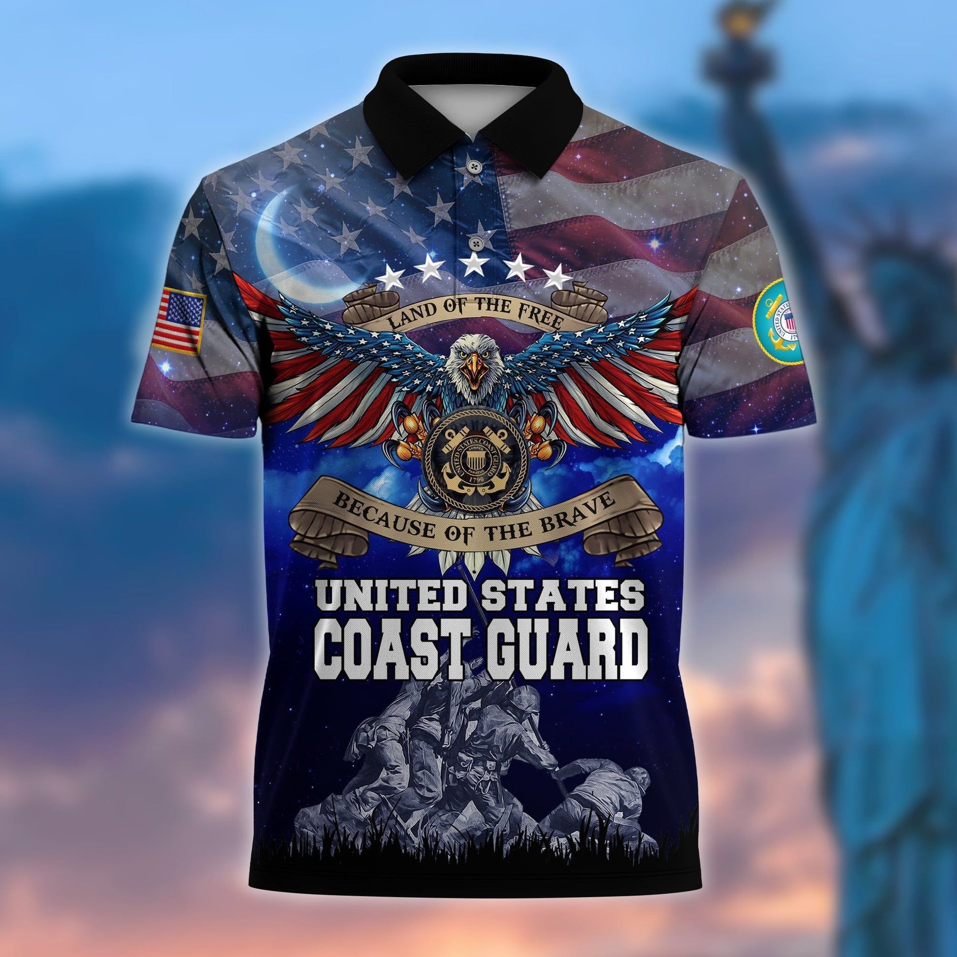 Premium U.S Multiple Service Veteran Polo Shirt PVC280303