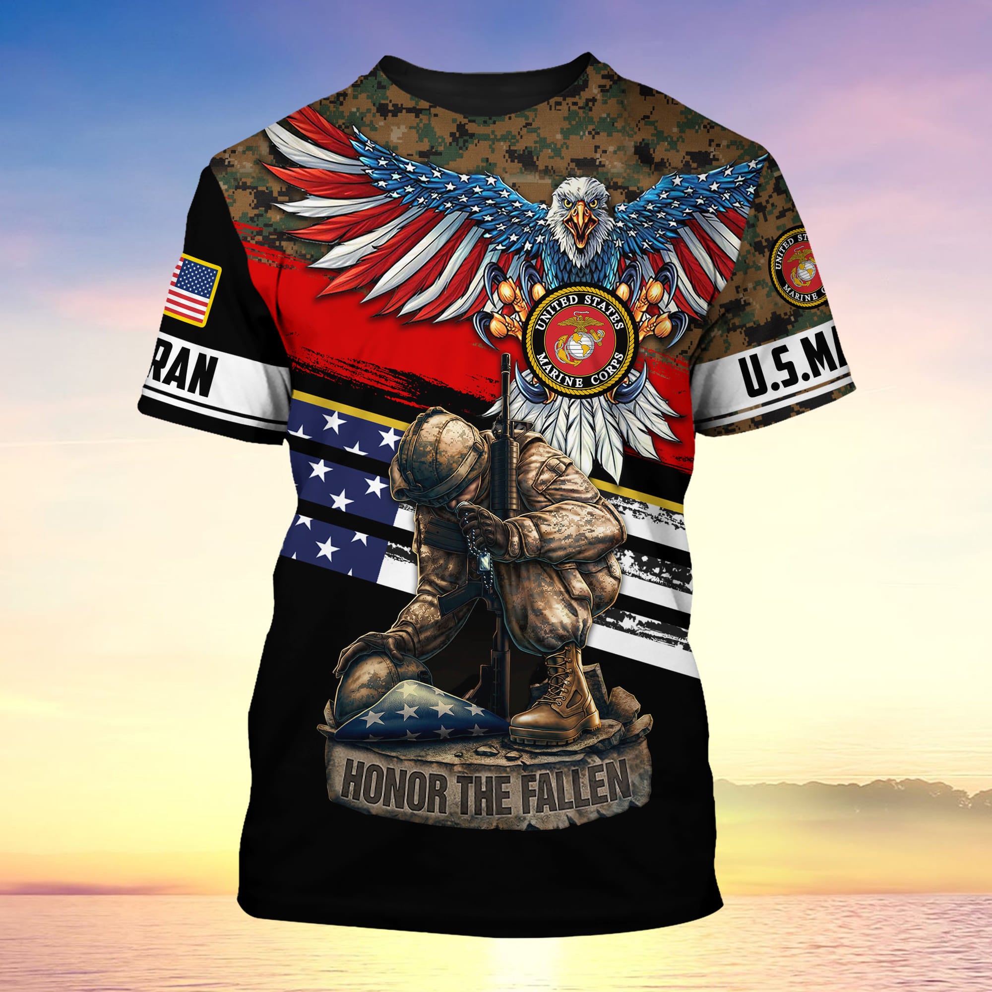 Premium U.S Multiple Service Veteran T-Shirt YL97.19040101