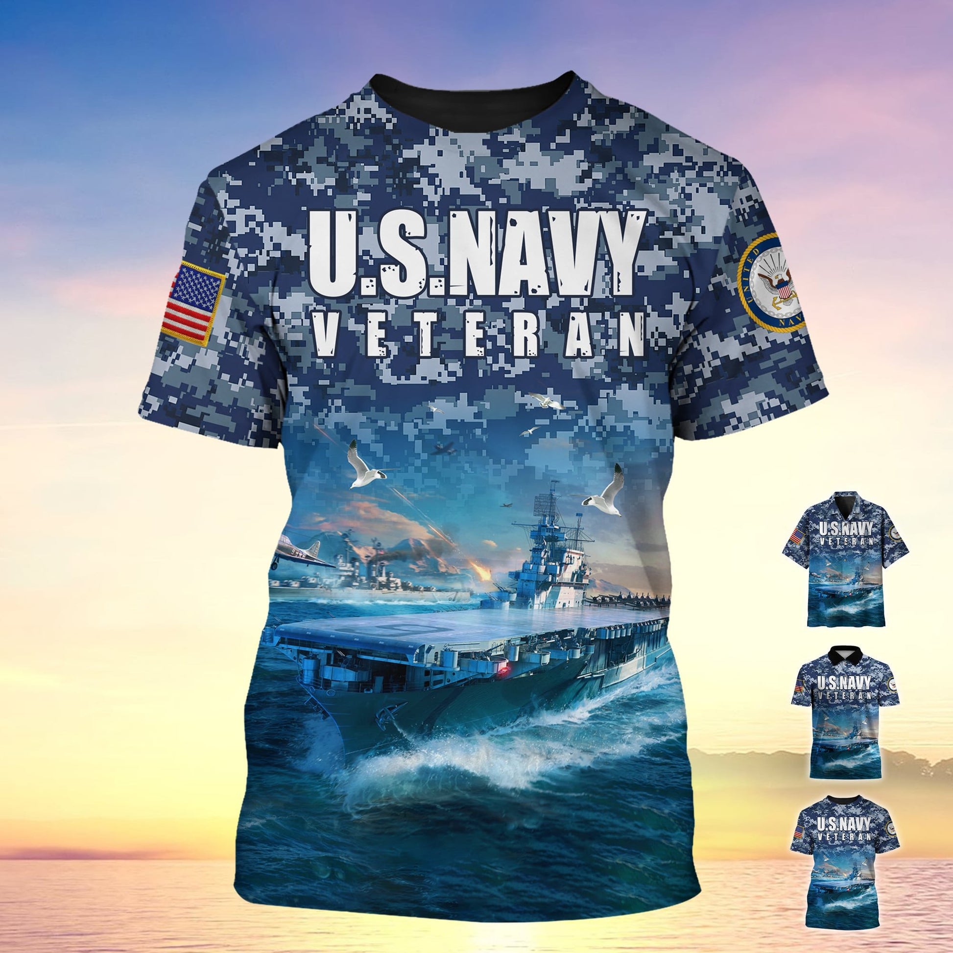 Premium U.S Navy Veteran Polo Shirt YL97.190405