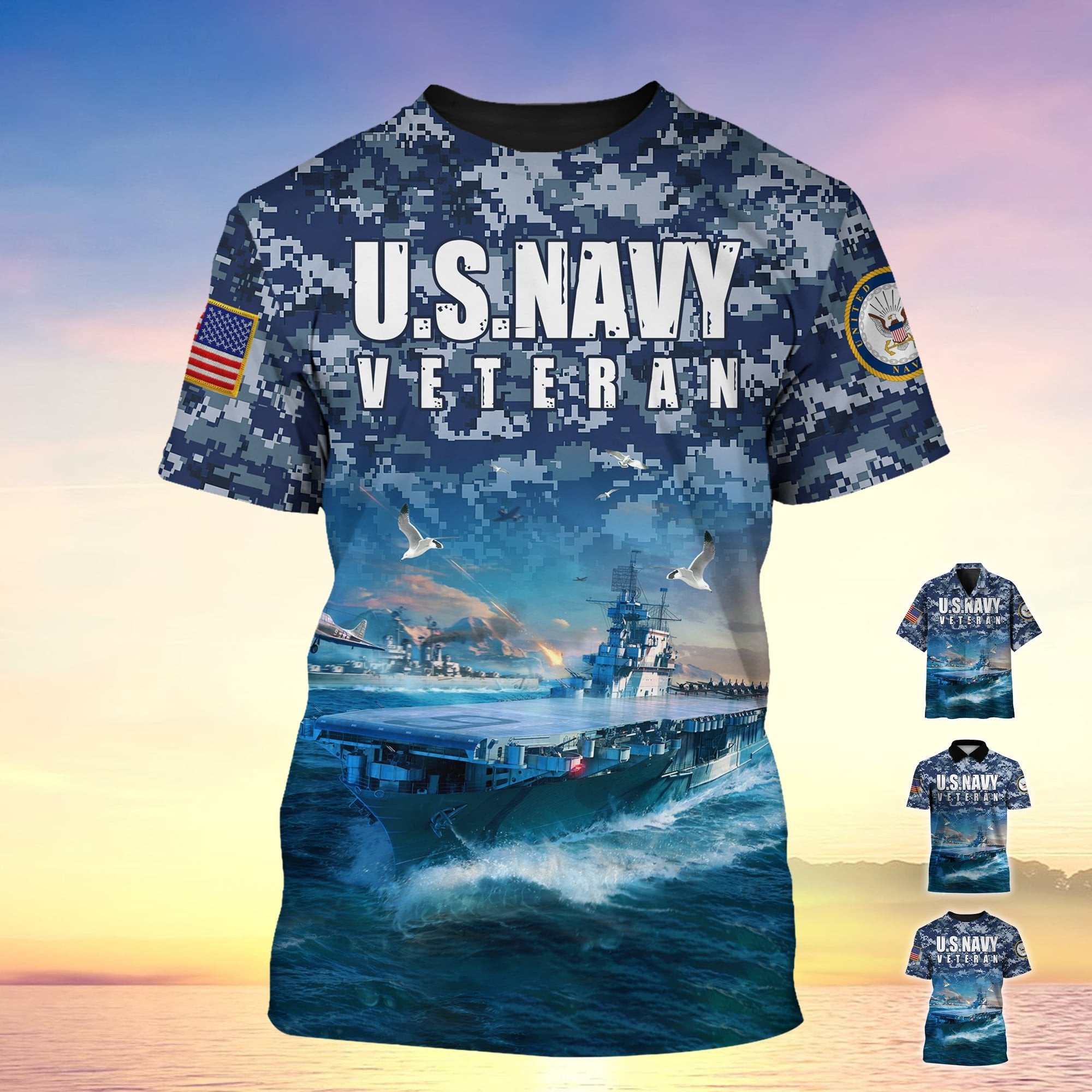 Premium U.S Navy Veteran Polo Shirt YL97.190405