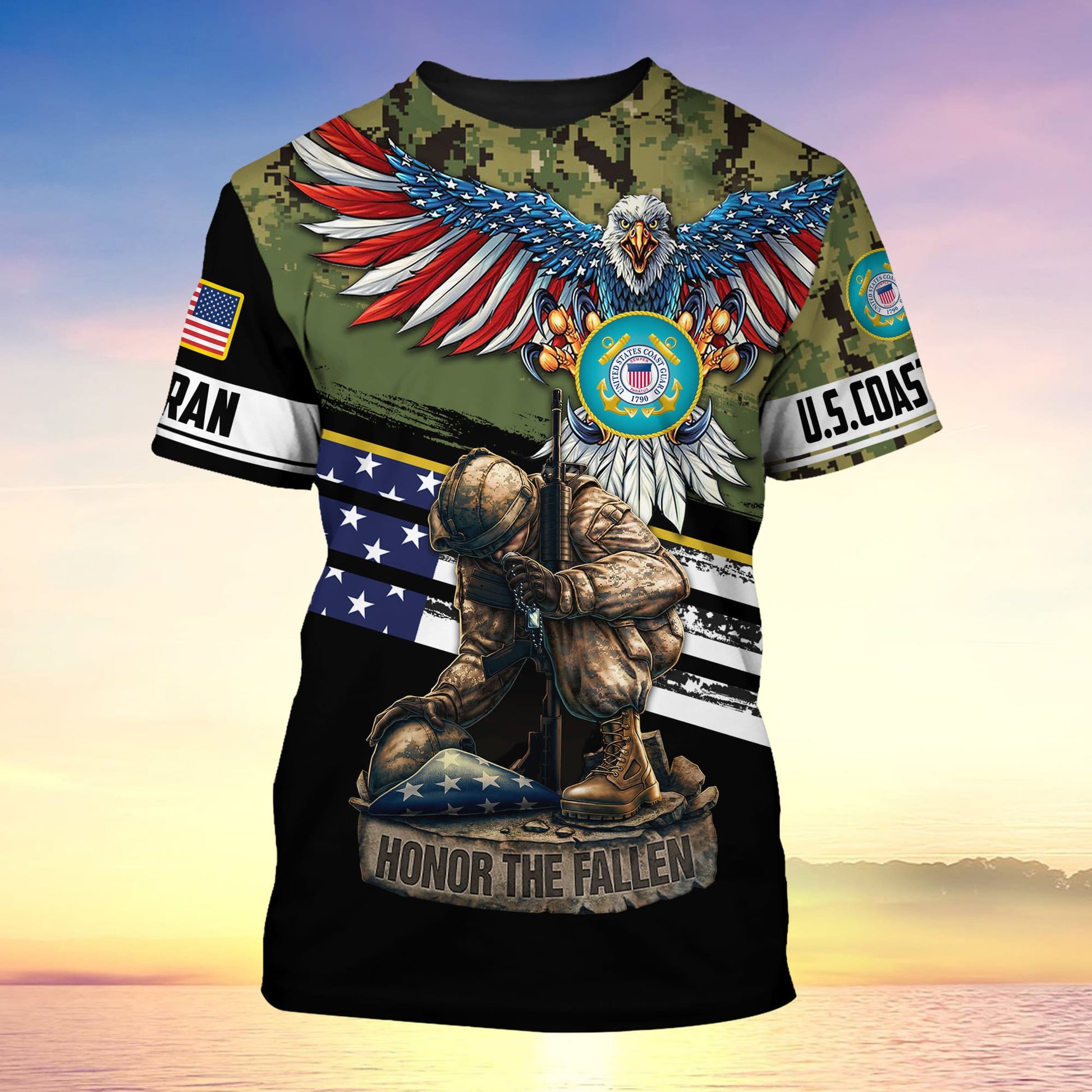 Premium U.S Multiple Service Veteran T-Shirt YL97.19040101