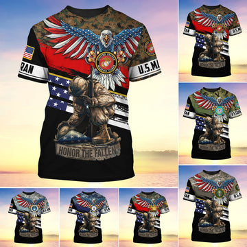 Premium U.S Multiple Service Veteran T-Shirt YL97.19040101