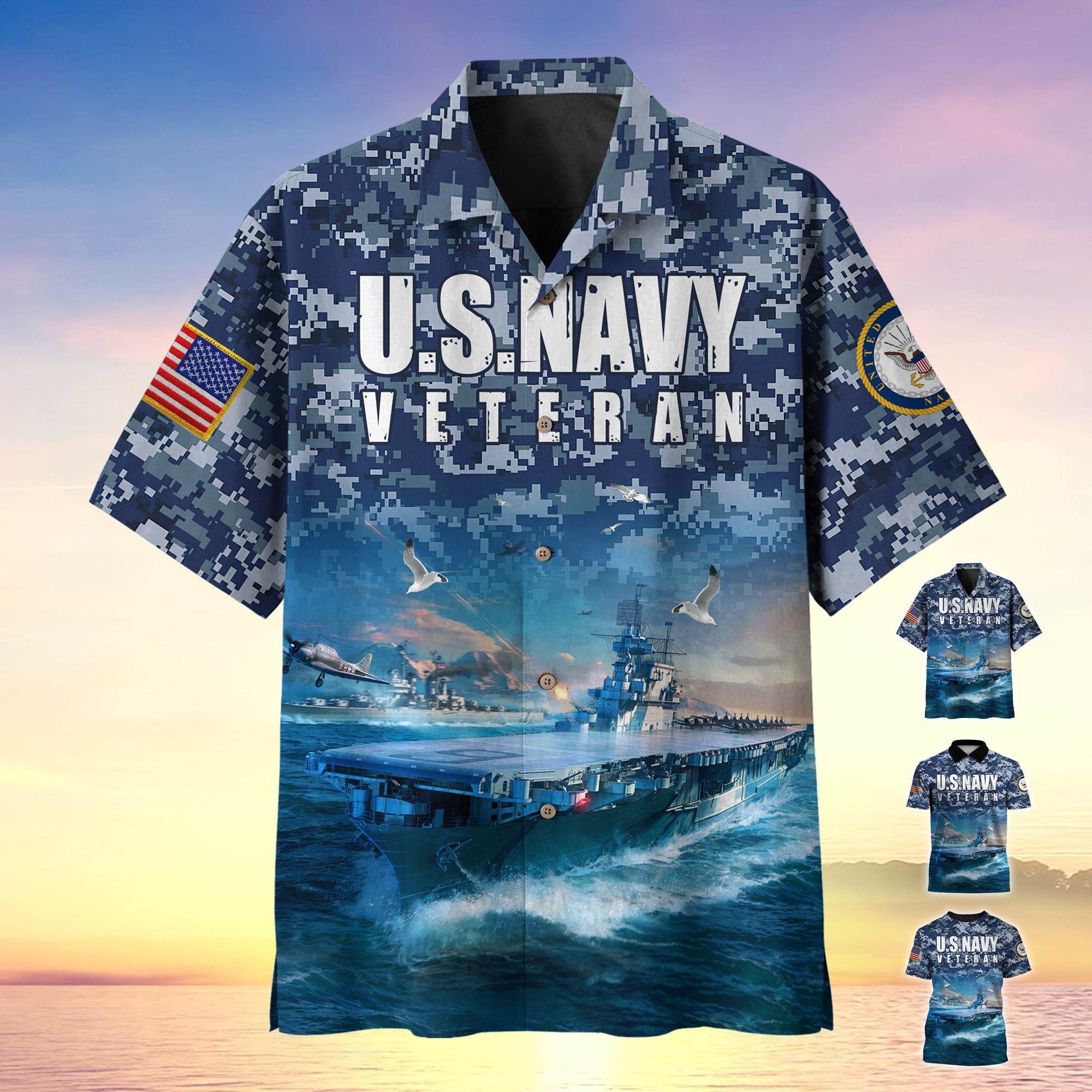Premium U.S Navy Veteran Polo Shirt YL97.190405