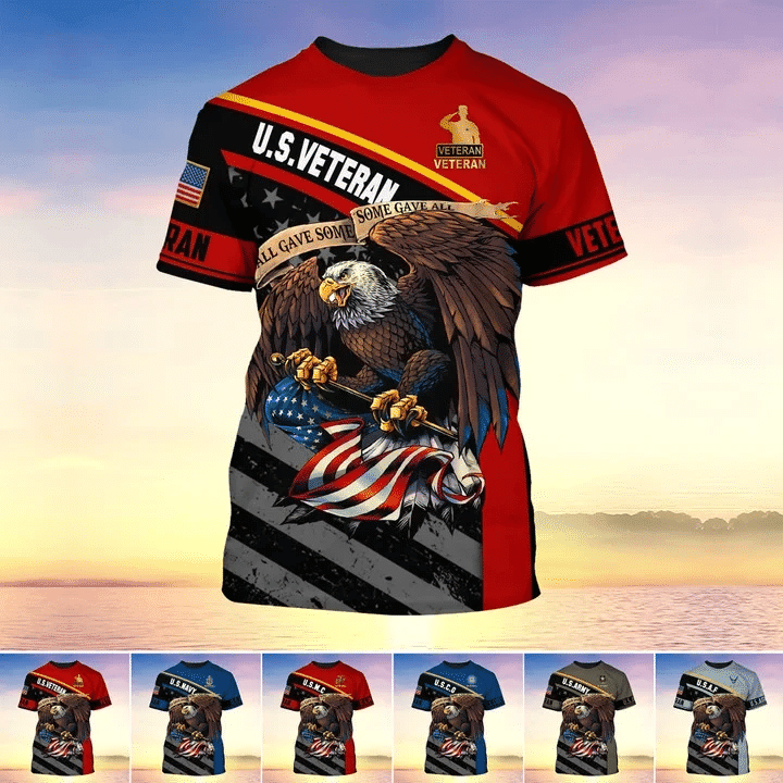 Premium U.S Multiple Service Veteran T-Shirt YL97.19040201