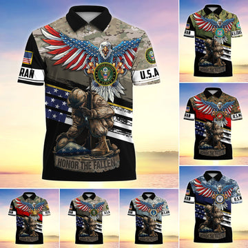 Premium U.S Multiple Service Veteran Polo Shirt YL97.19040102