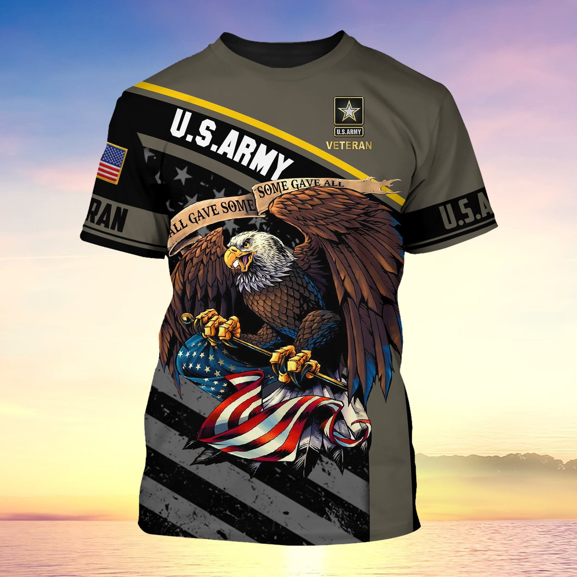 Premium U.S Multiple Service Veteran T-Shirt YL97.19040201