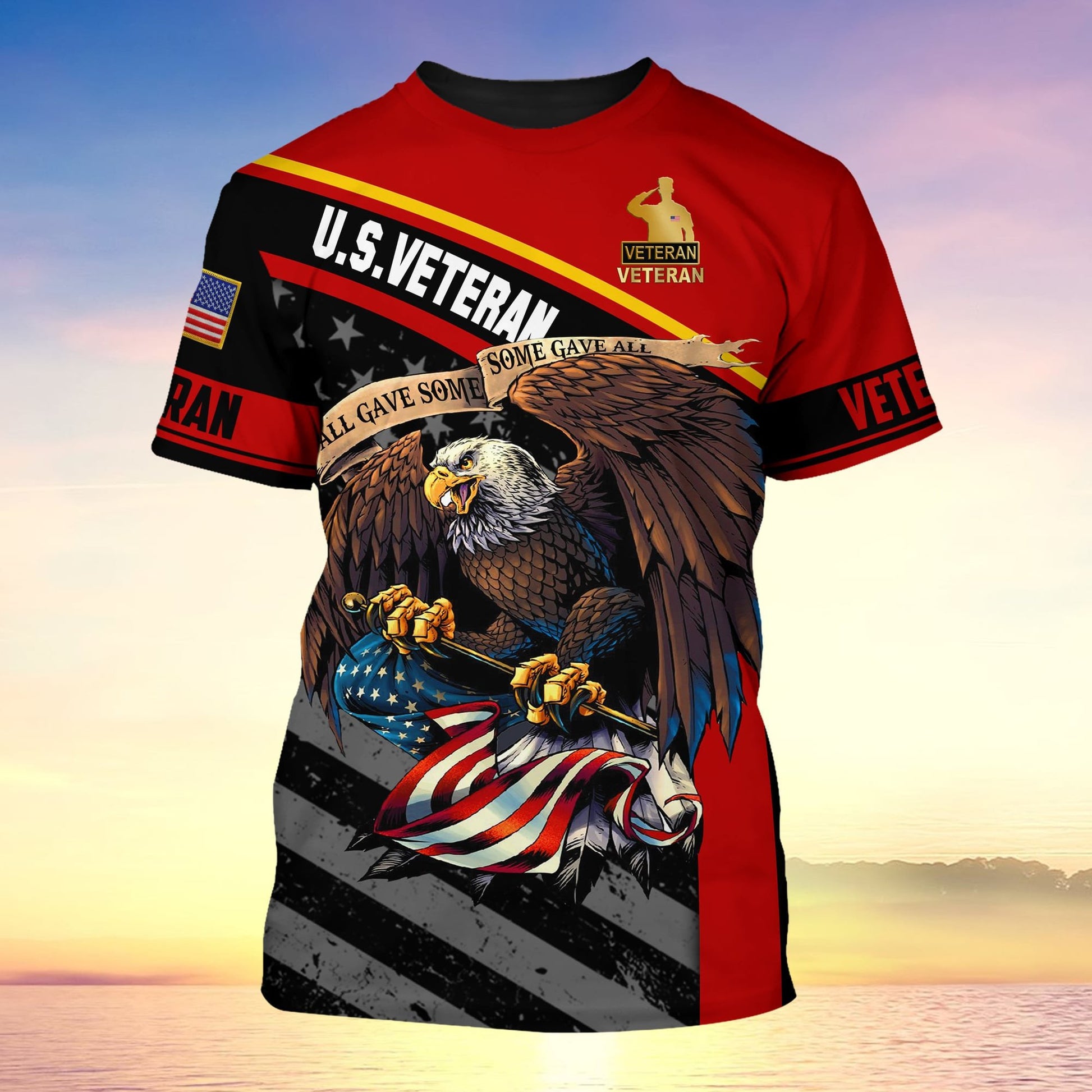 Premium U.S Multiple Service Veteran T-Shirt YL97.19040201