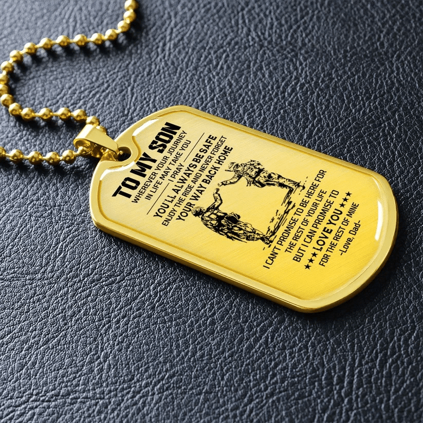 To My Son - Veteran - Dog Tag - PVC250402