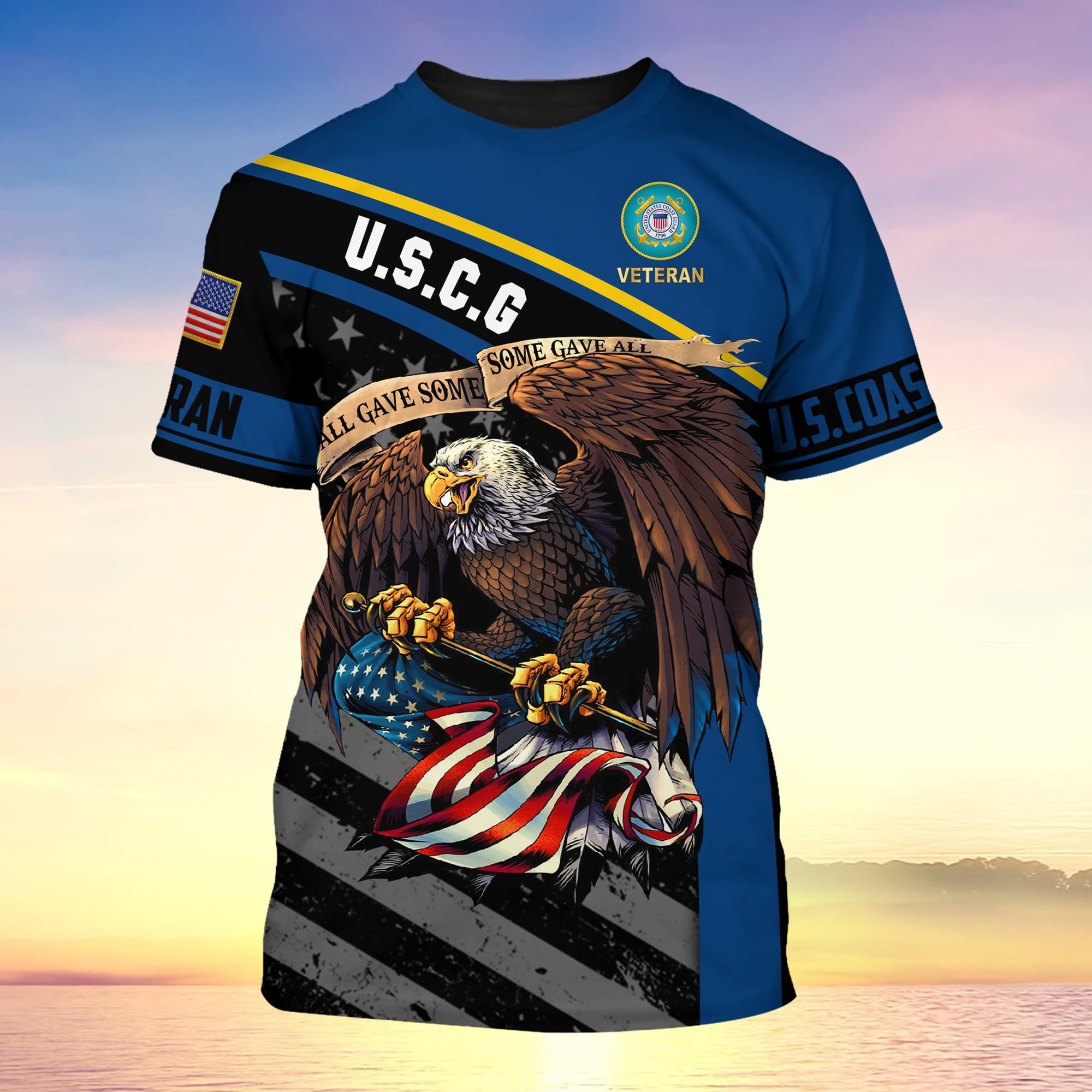 Premium U.S Multiple Service Veteran T-Shirt YL97.19040201