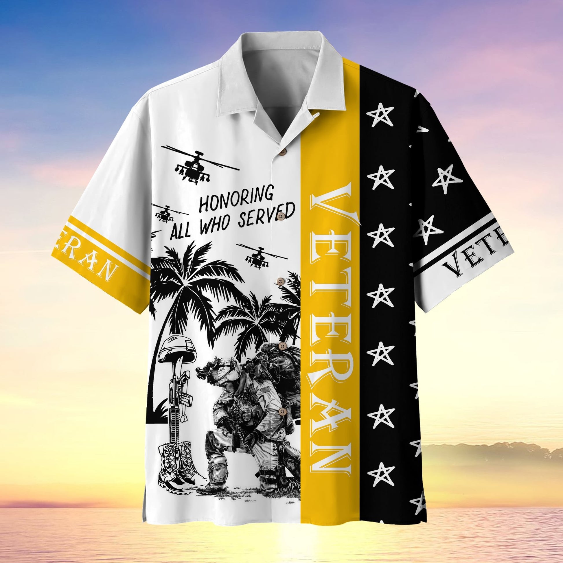 Premium U.S Multiple Service Veteran Hawaii Shirt PVC260402