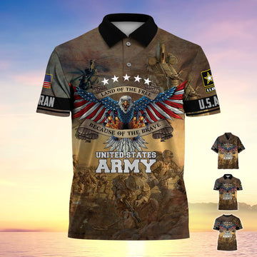 Premium U.S. Army Veteran Polo Shirt PVC120405