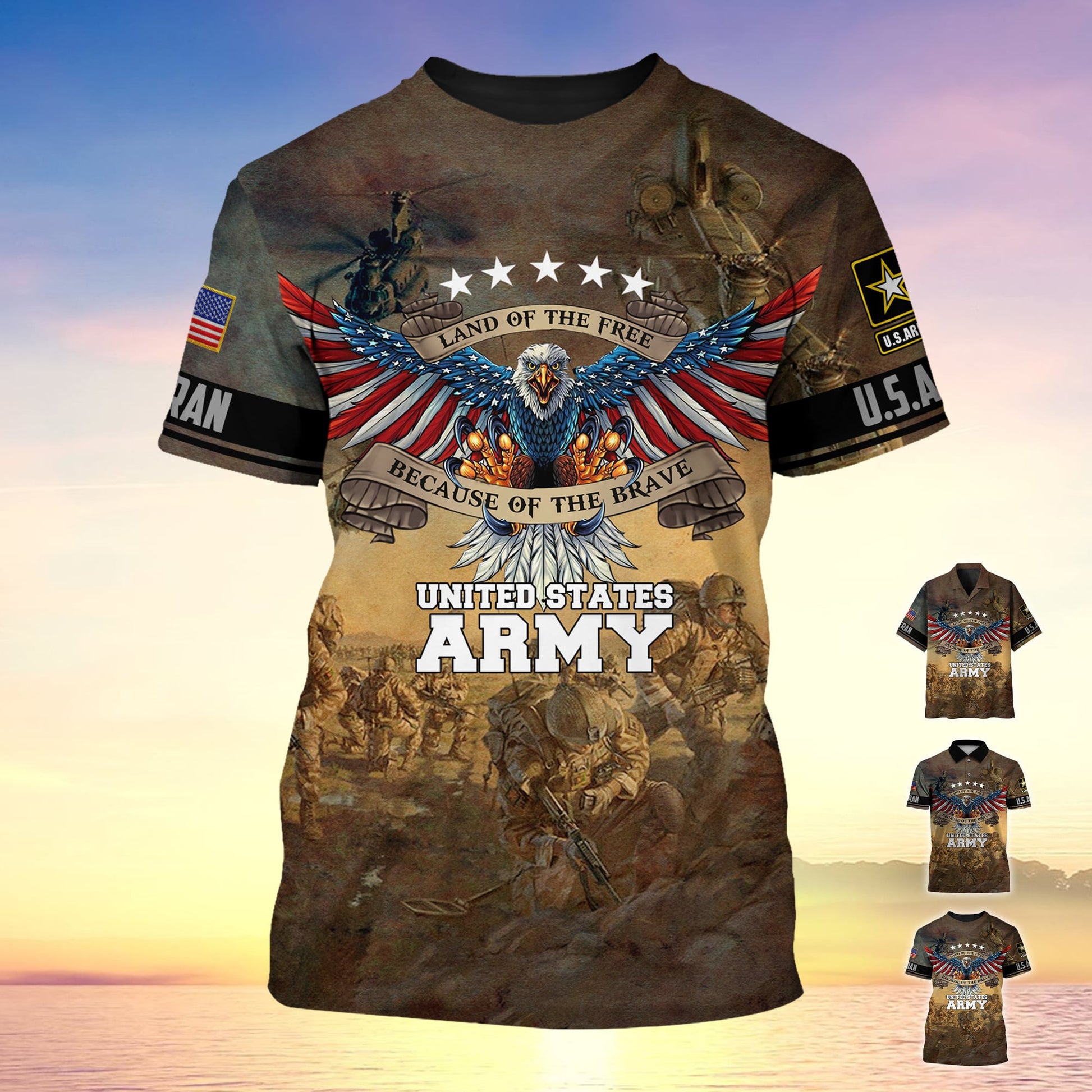 Premium U.S. Army Veteran Polo Shirt PVC120405