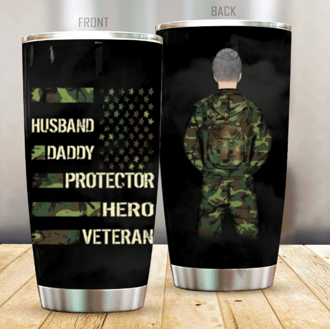 Father's Day Custom Tumbler Husband Daddy Protector Personalised Tumbler PVC160512
