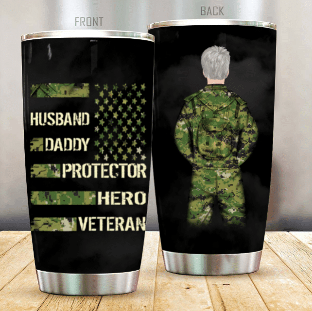 Father's Day Custom Tumbler Husband Daddy Protector Personalised Tumbler PVC160512