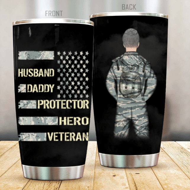 Father's Day Custom Tumbler Husband Daddy Protector Personalised Tumbler PVC160512