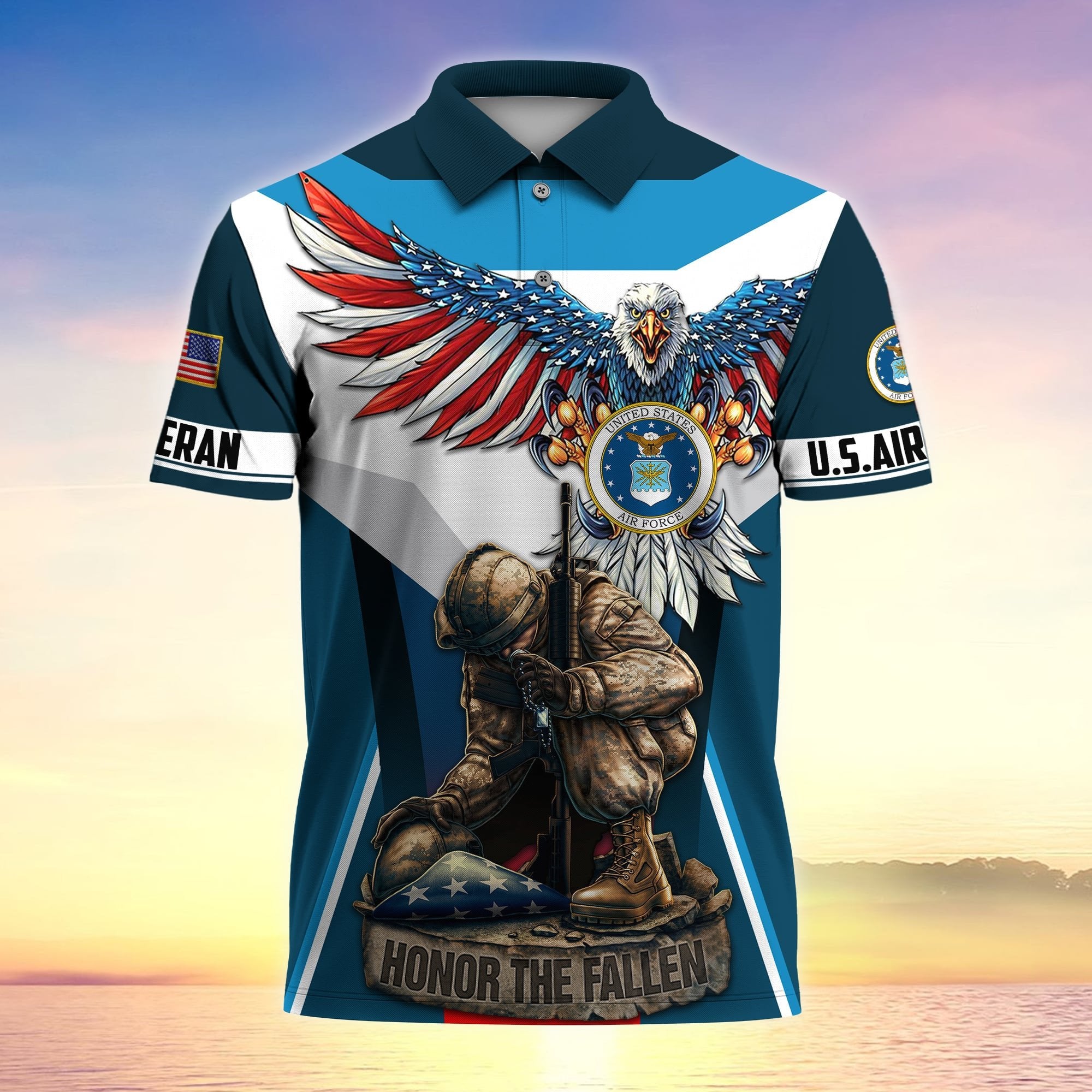 Premium U.S Multiple Service Veteran Polo Shirt PVC120303