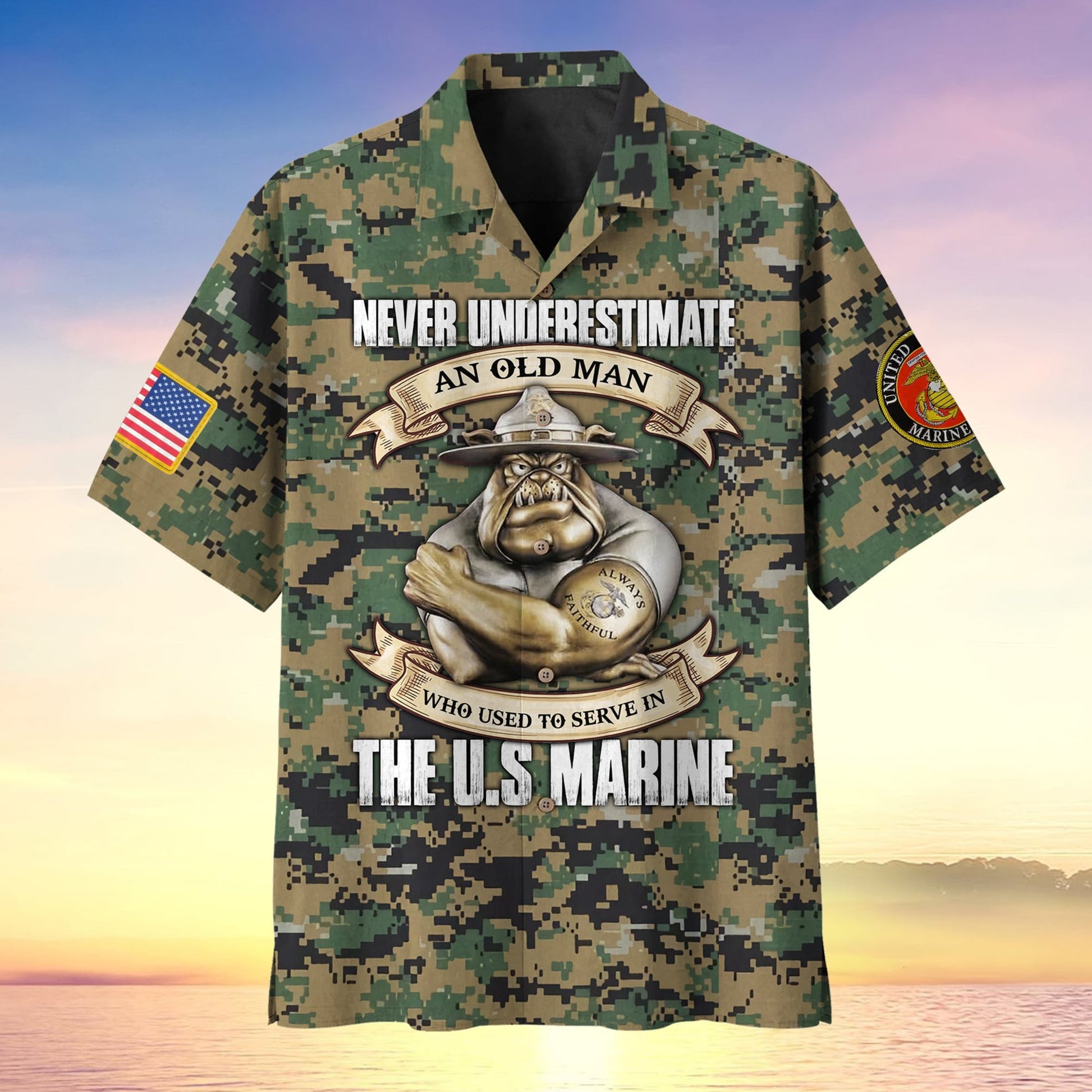 Never Underestimate An Old Man Who Used To Serve Multiservice Hawaii MH310502